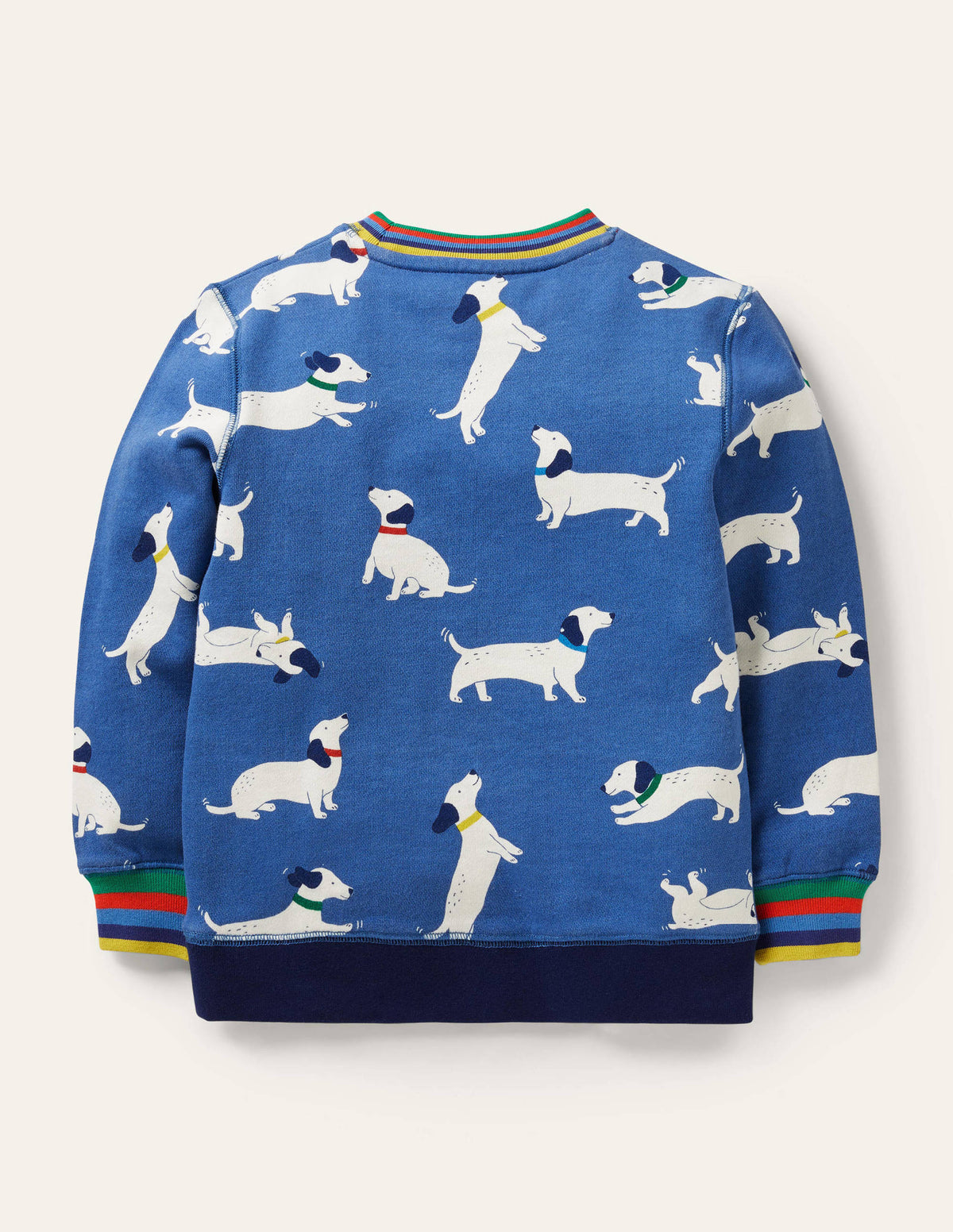 Printed Sweatshirt-Venice Blue Sausage Dogs-2