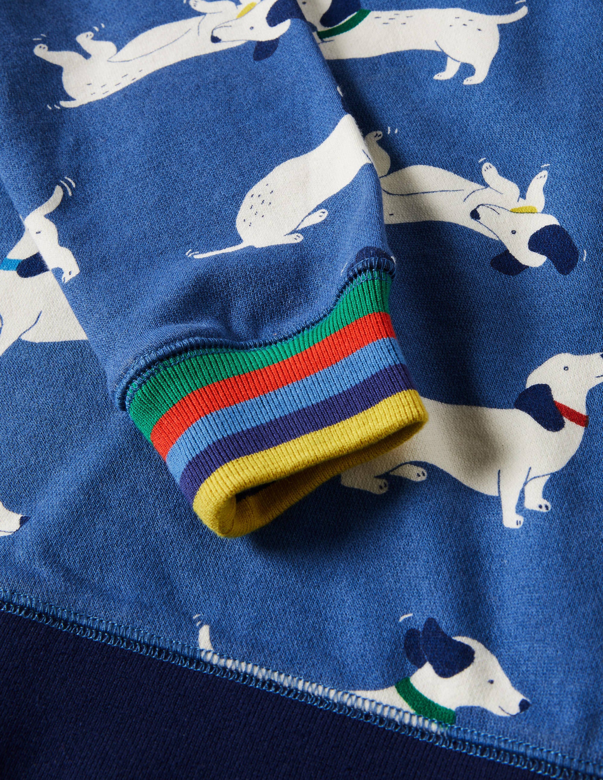 Printed Sweatshirt-Venice Blue Sausage Dogs - Image 3