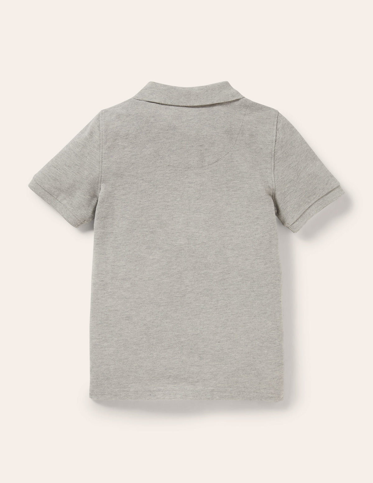 Piqué Polo Shirt-Grey Marl-2
