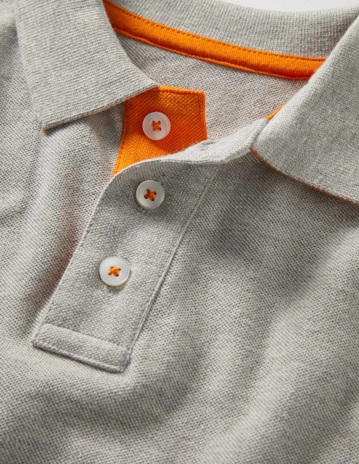 Piqué Polo Shirt-Grey Marl-3