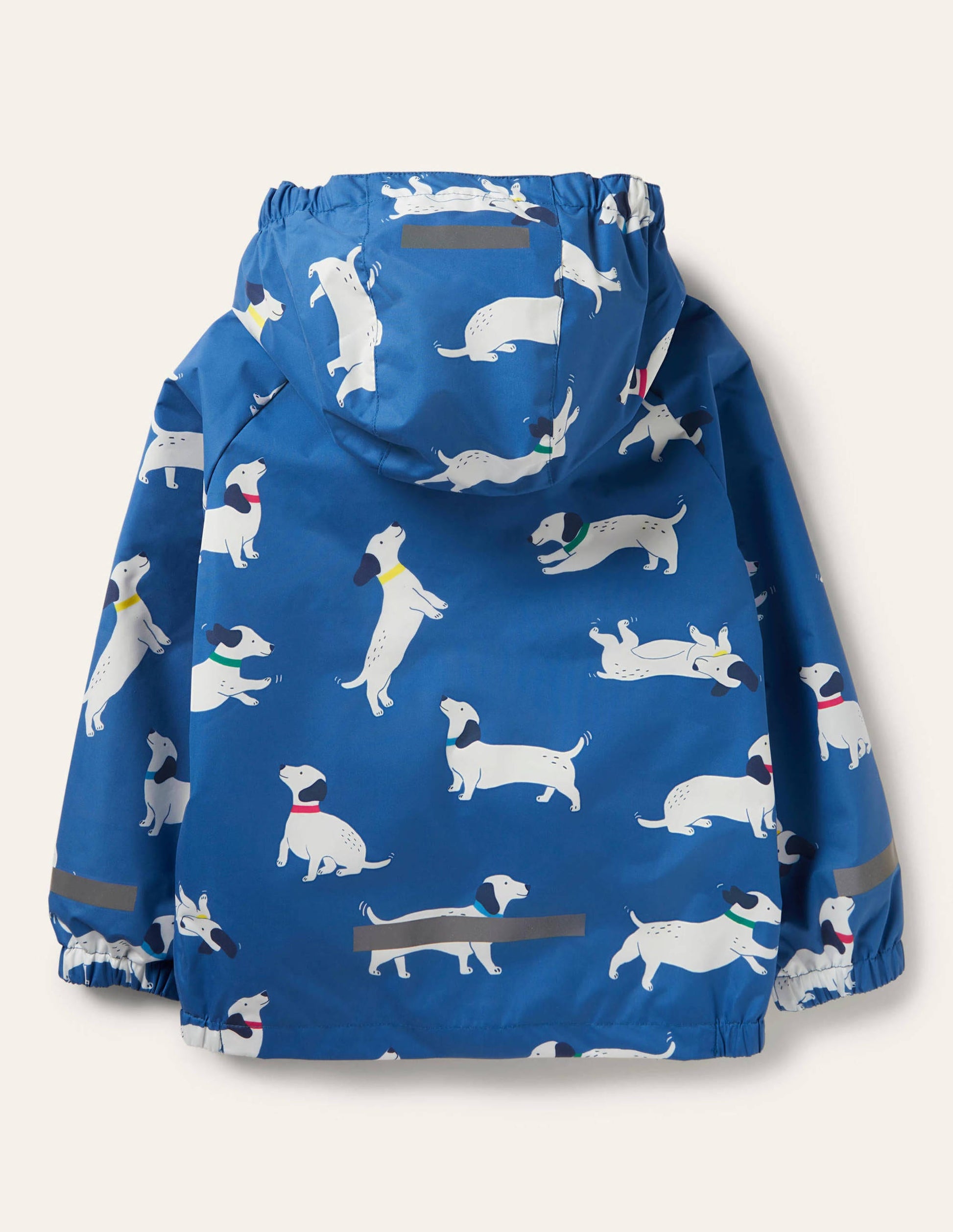 Waterproof Rain Jacket-Venice Blue Sausage Dogs-2