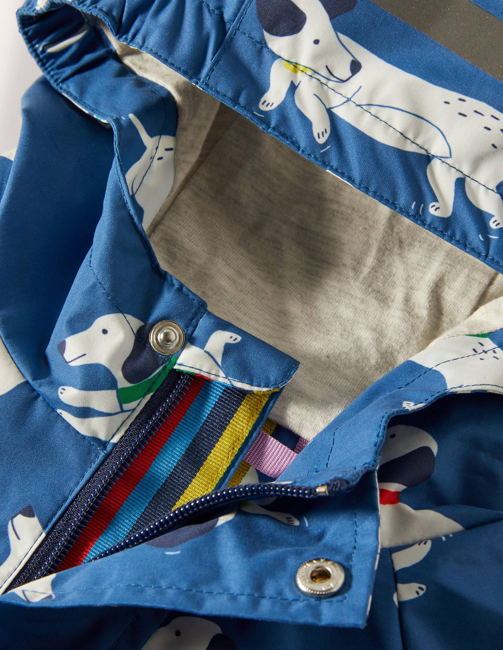 Waterproof Rain Jacket-Venice Blue Sausage Dogs - Image 3