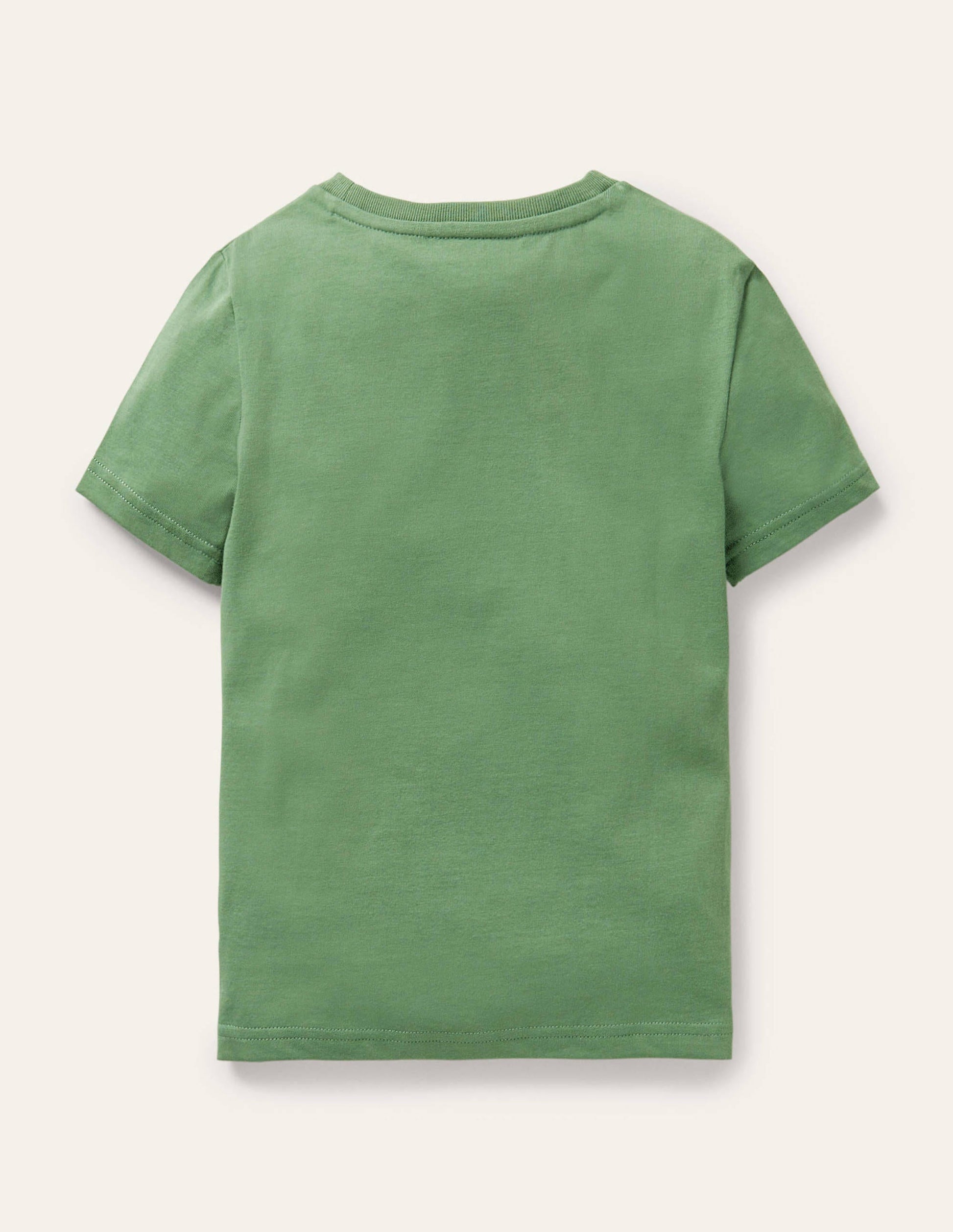 Graphic Grid T-shirt-Rosemary Green Chickens-2
