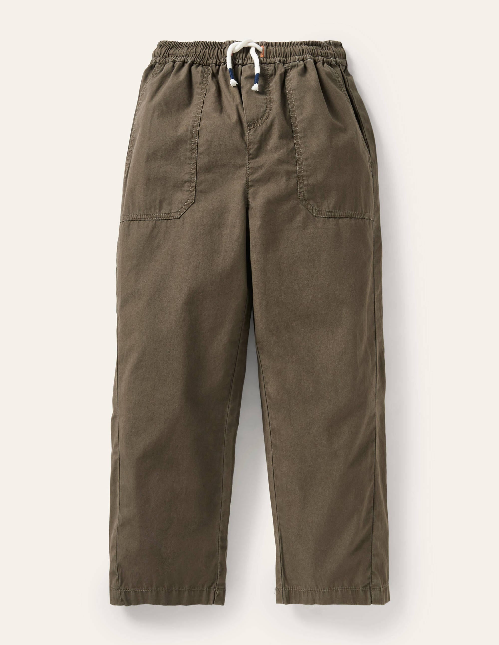 Lined Trousers-Khaki Green - Image 1