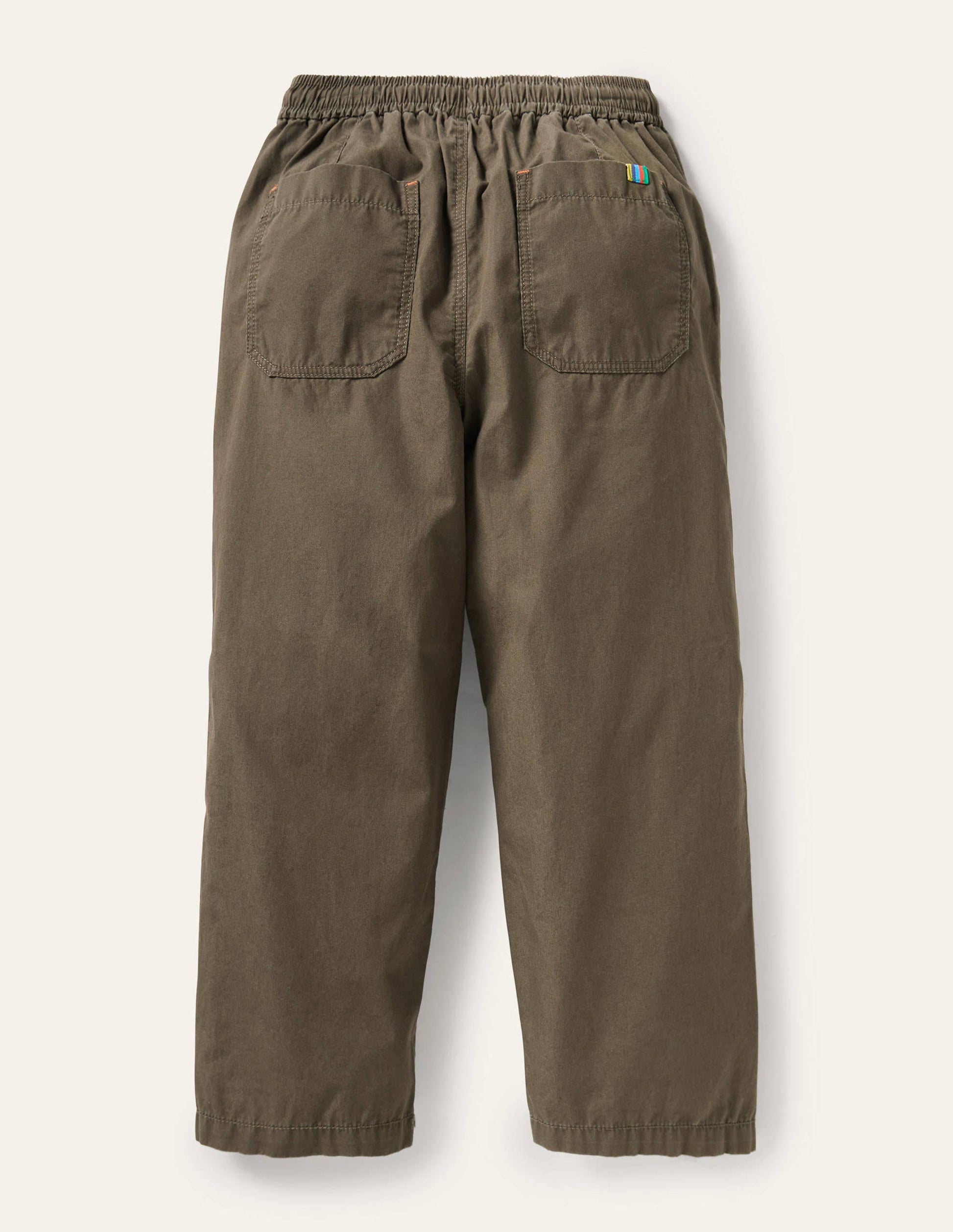 Lined Trousers-Khaki Green-2