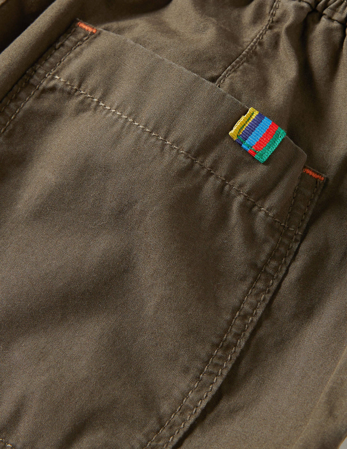Lined Trousers-Khaki Green - Image 3