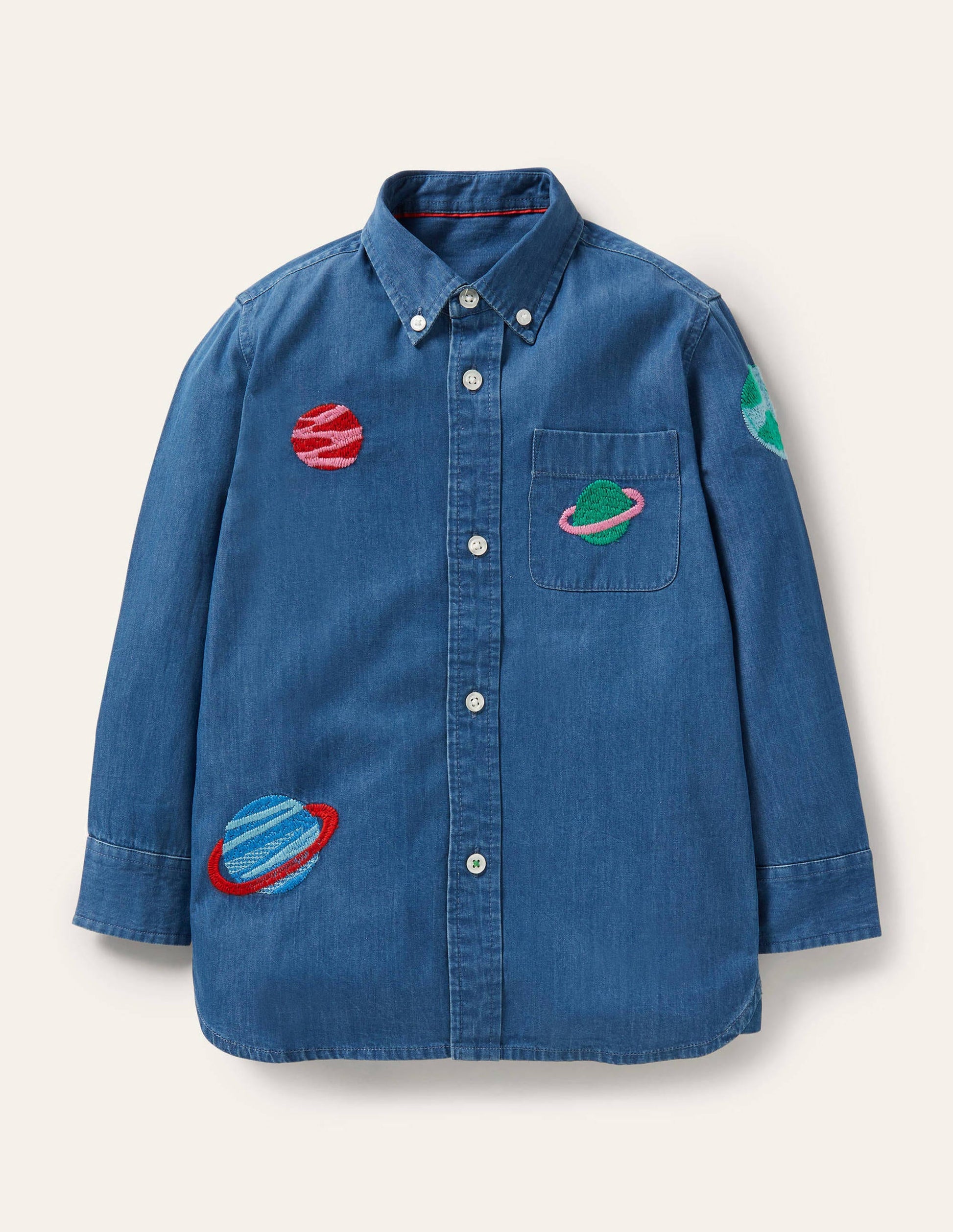 Superstitch Shirt-Mid Denim Space-1