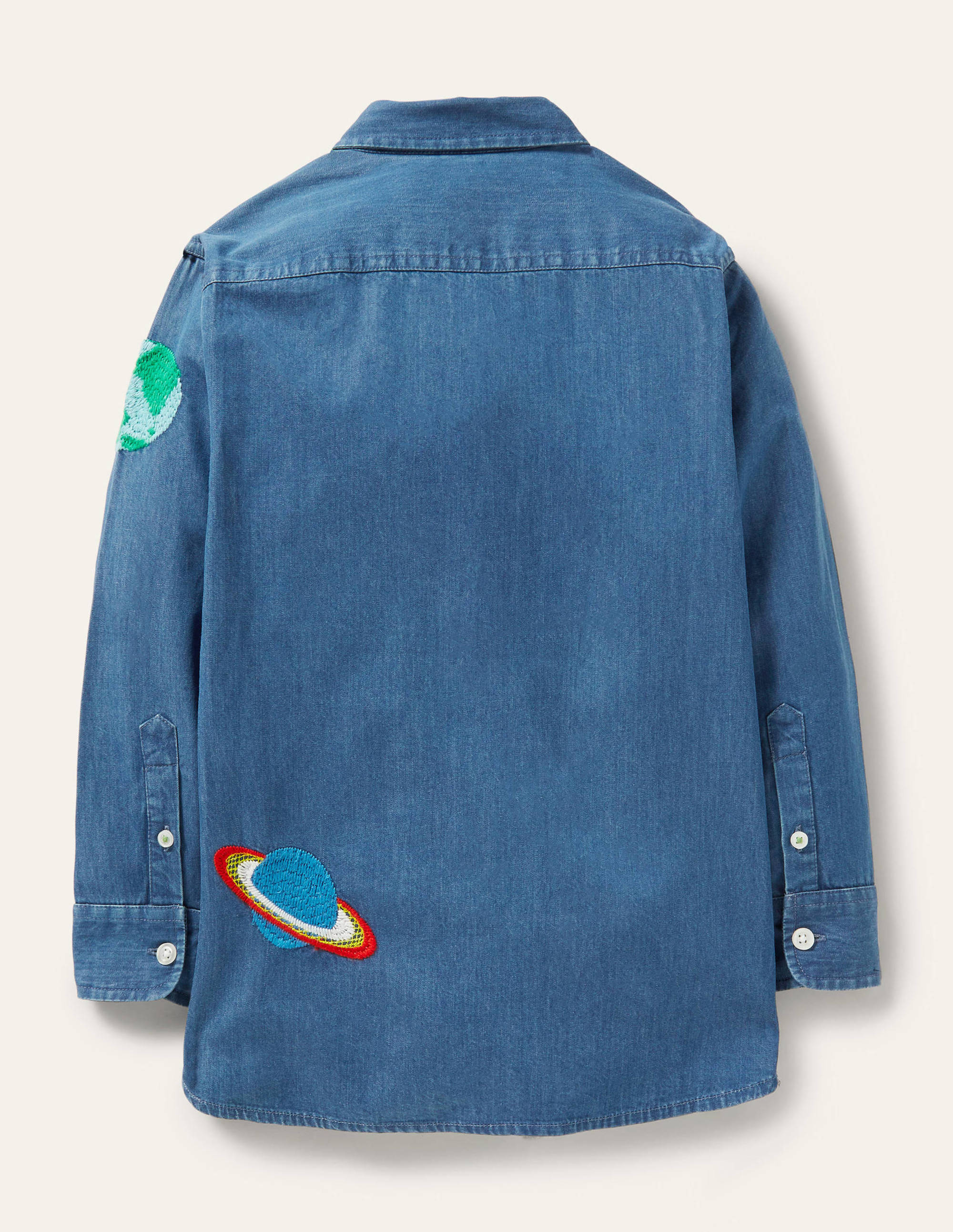 Superstitch Shirt-Mid Denim Space - Image 2