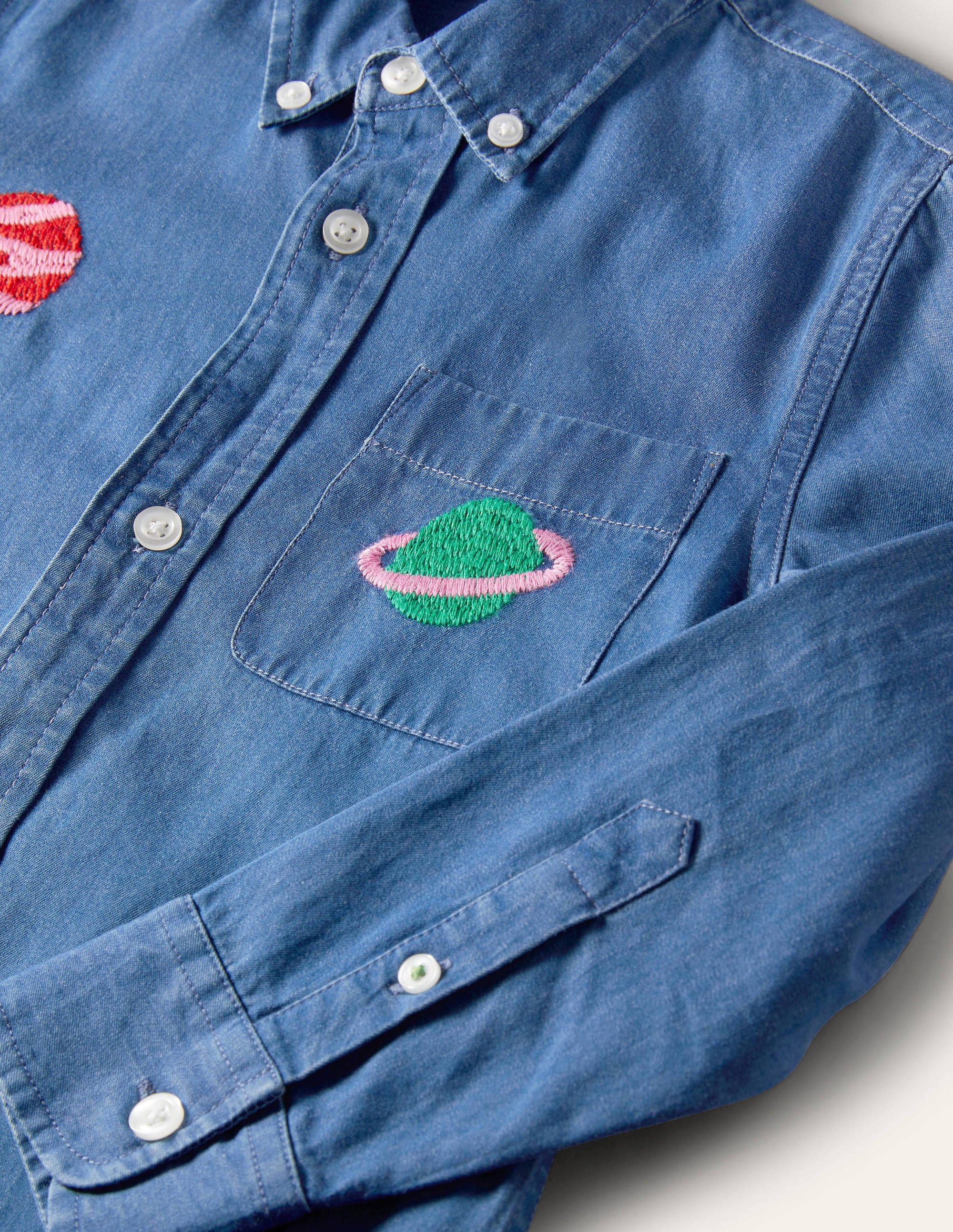 Superstitch Shirt-Mid Denim Space - Image 3