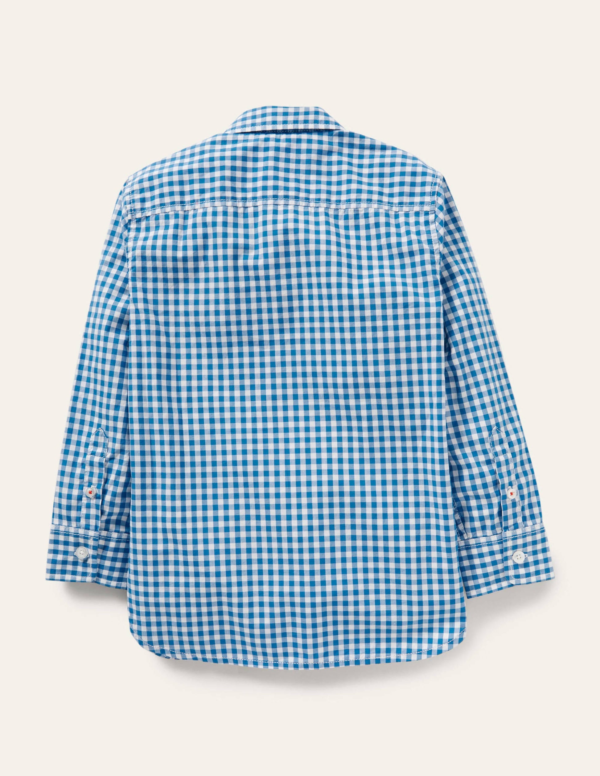 Casual Laundered Shirt-Blue Gingham-2