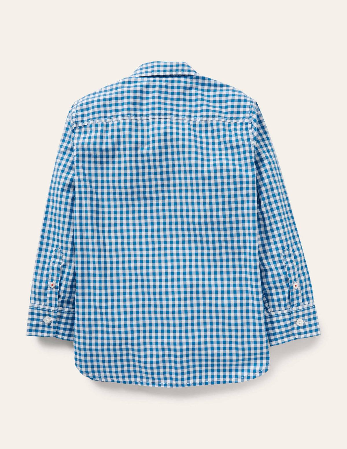 Casual Laundered Shirt-Blue Gingham - Image 2