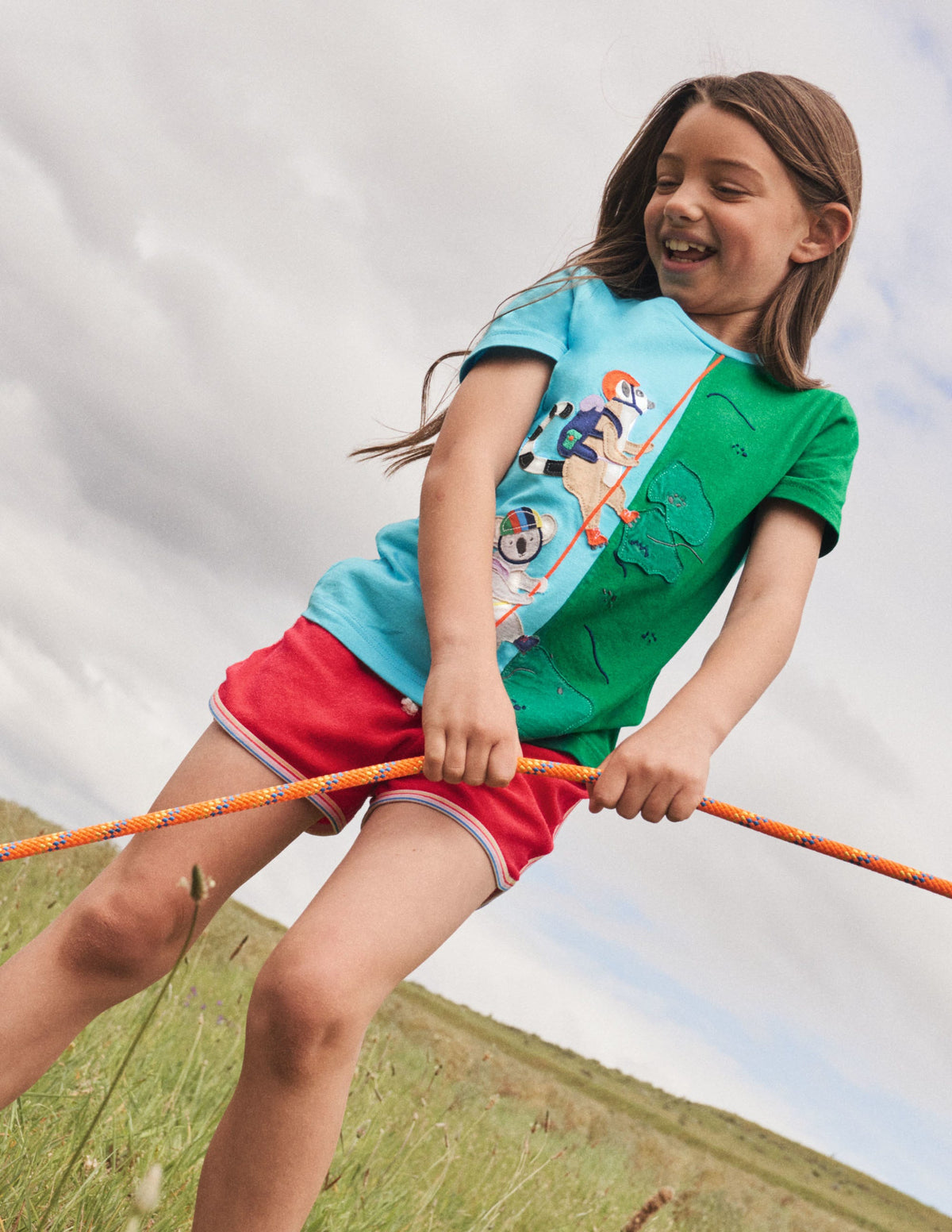Animal Adventure T-shirt-Aqua Blue Lemurs - Image 6