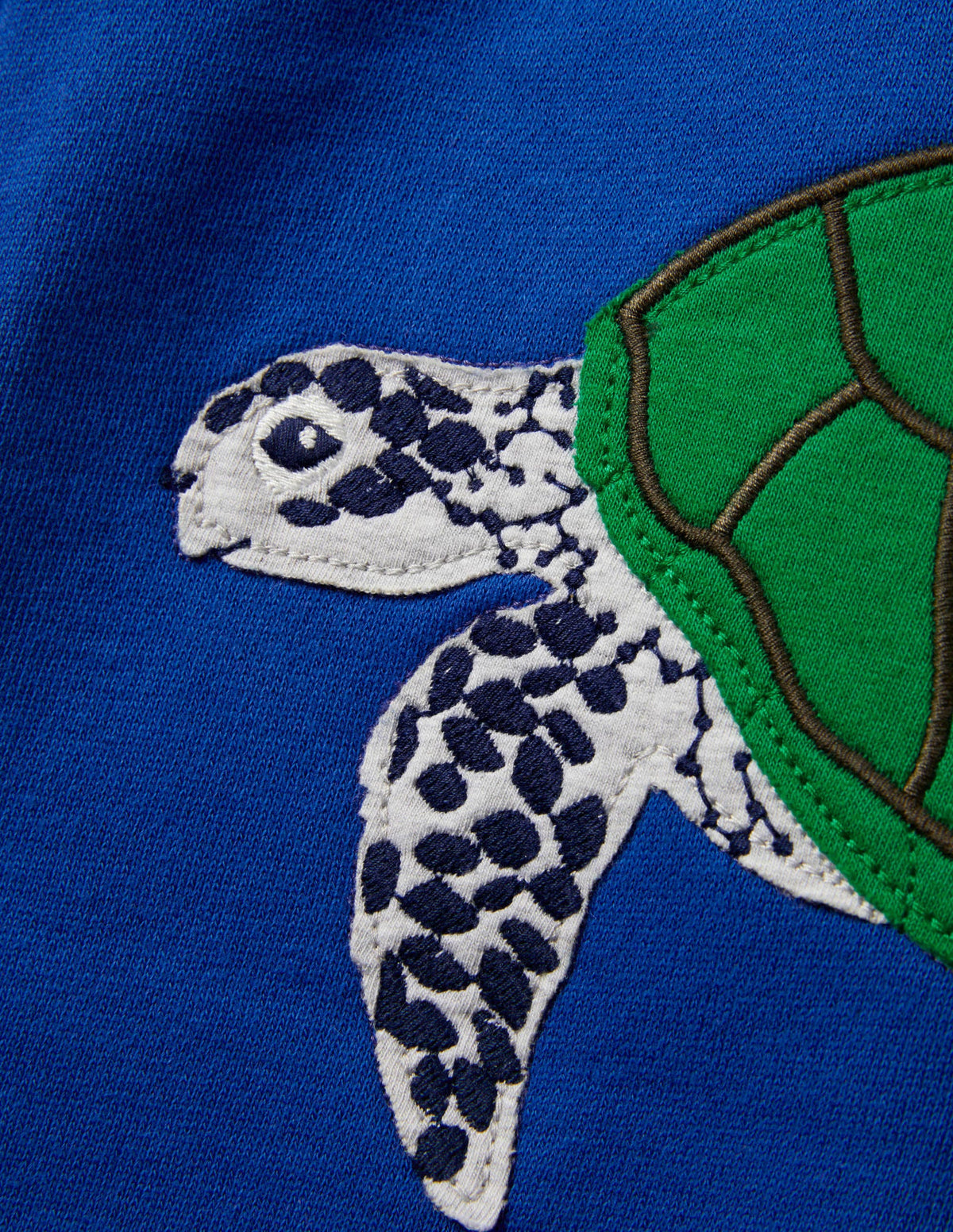 Turtle Appliqué Joggers-Brilliant Blue Turtles-3