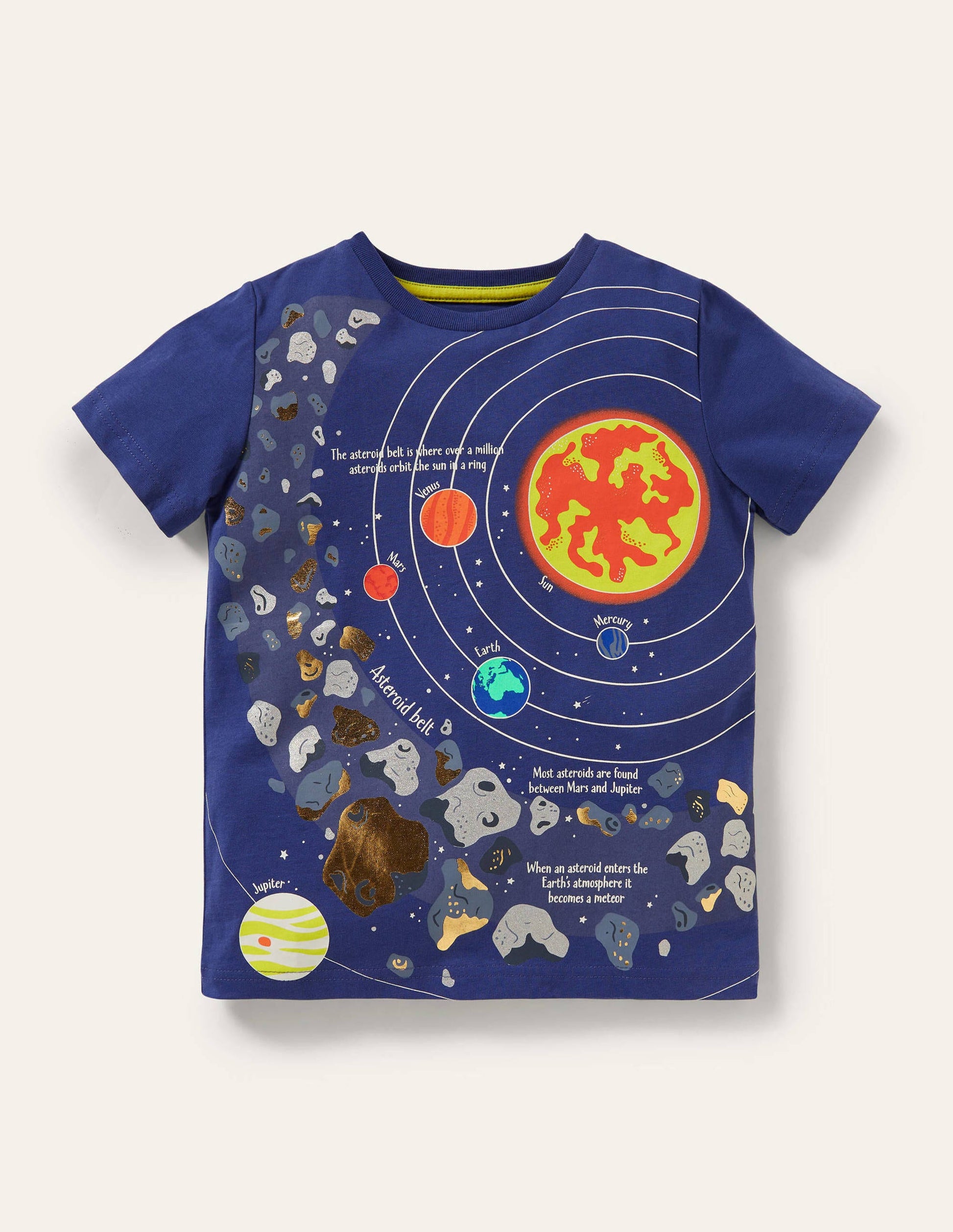 Blue Space Educational T-shirt-Starboard Blue Planets-1