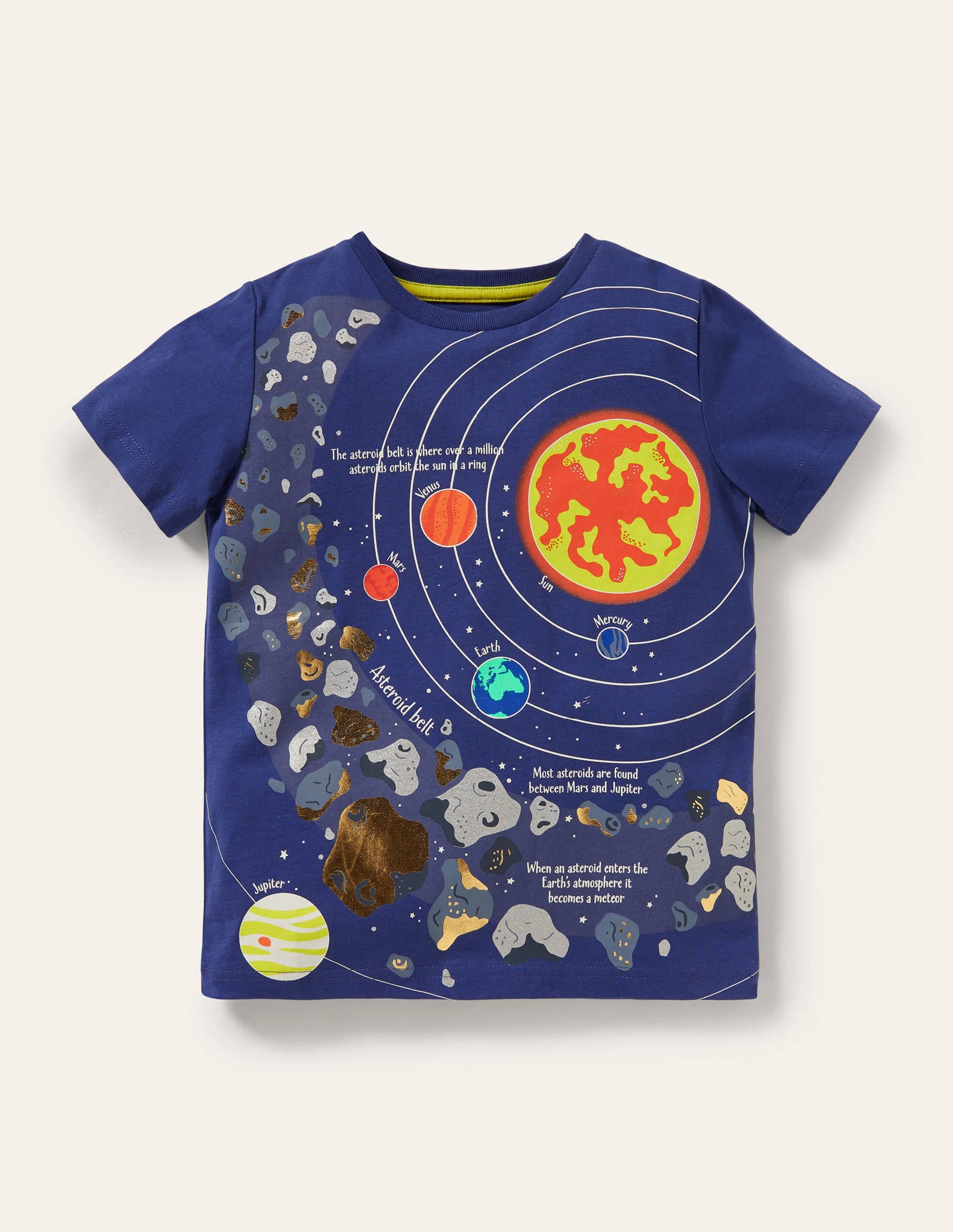 Blue Space Educational T-shirt-Starboard Blue Planets - Image 1