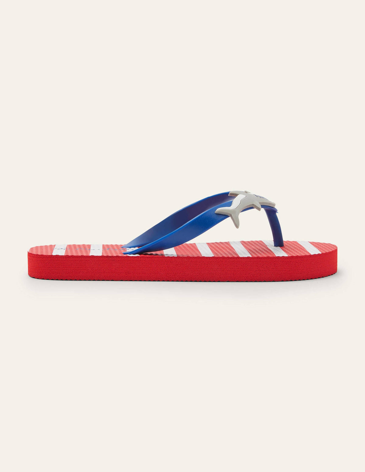 Red Shark Flip Flops-Red/Ivory Sharks - Image 2