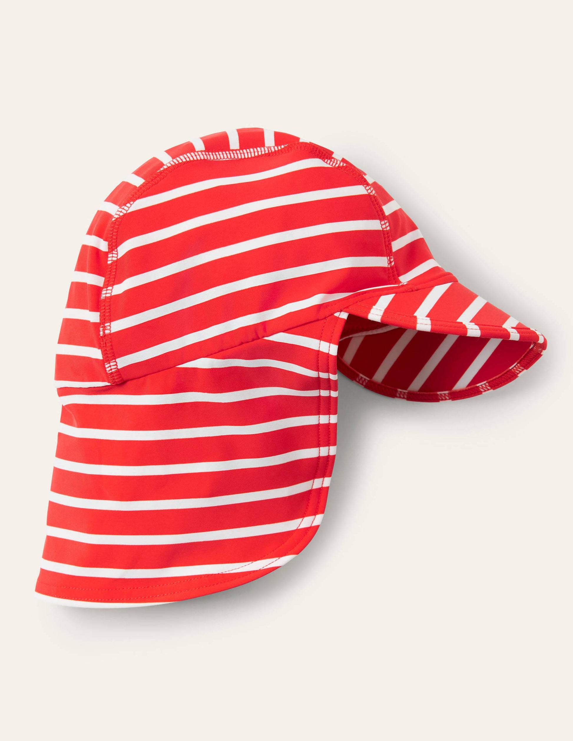 Sun-safe Swim Hat-Fire Red/Ivory-1