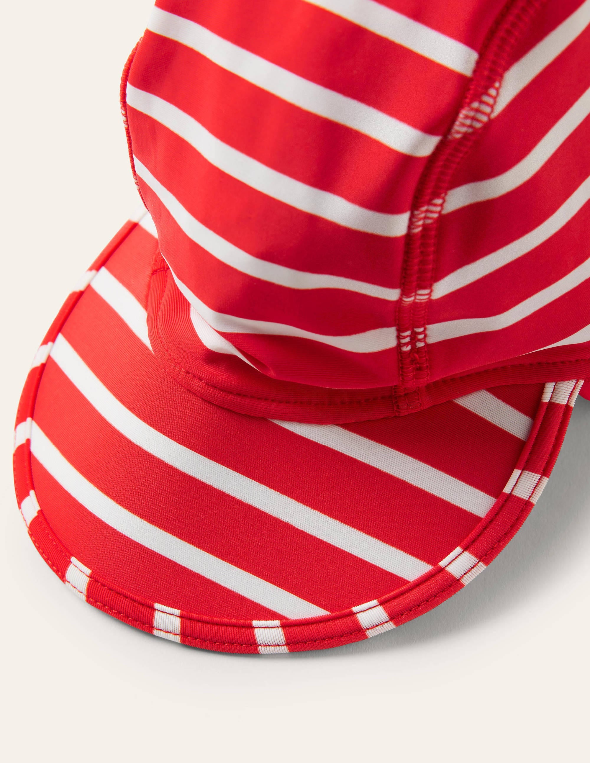 Sun-safe Swim Hat-Fire Red/Ivory - Image 2