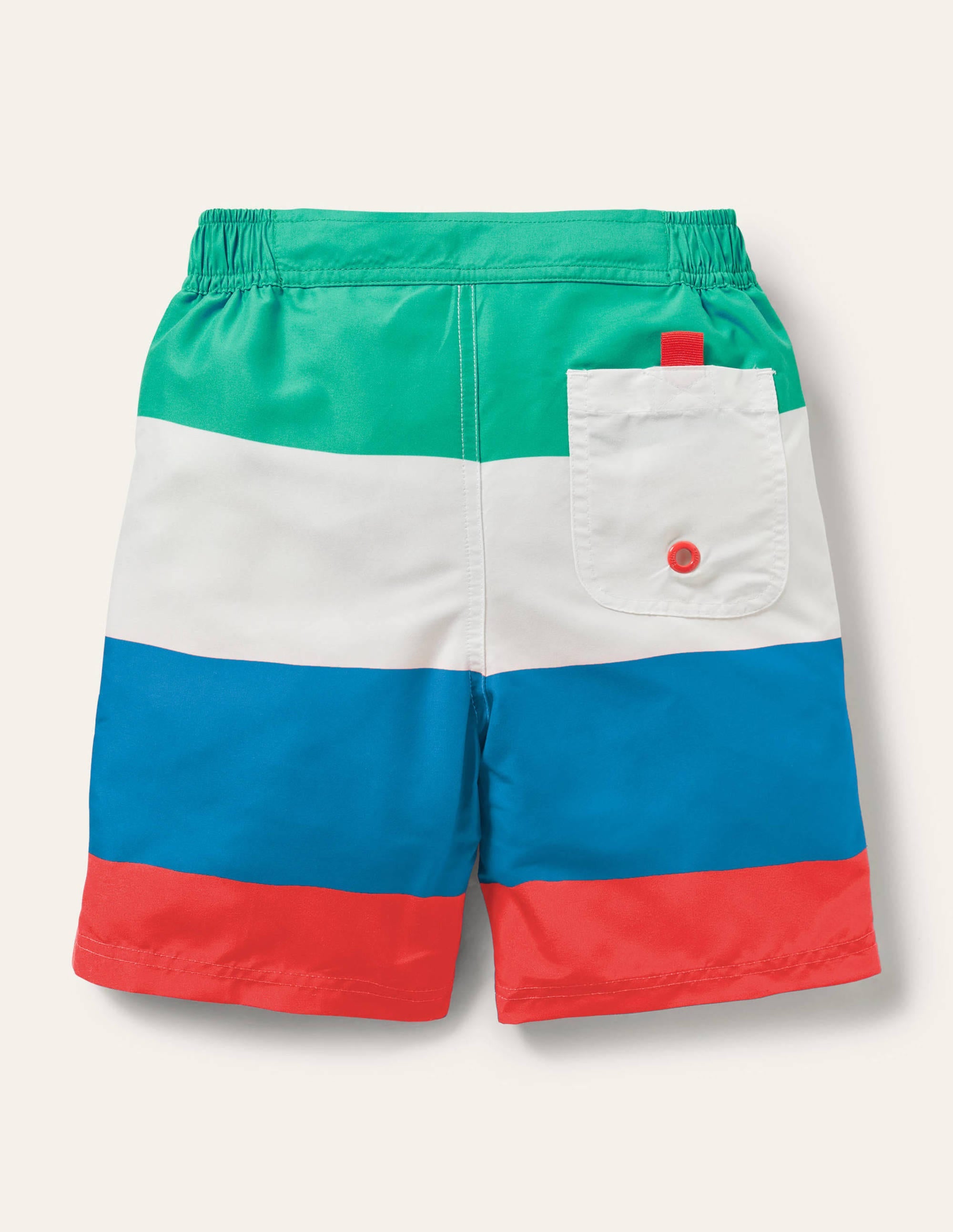 Board Shorts-Hot Coral Multi Stripe - Image 2