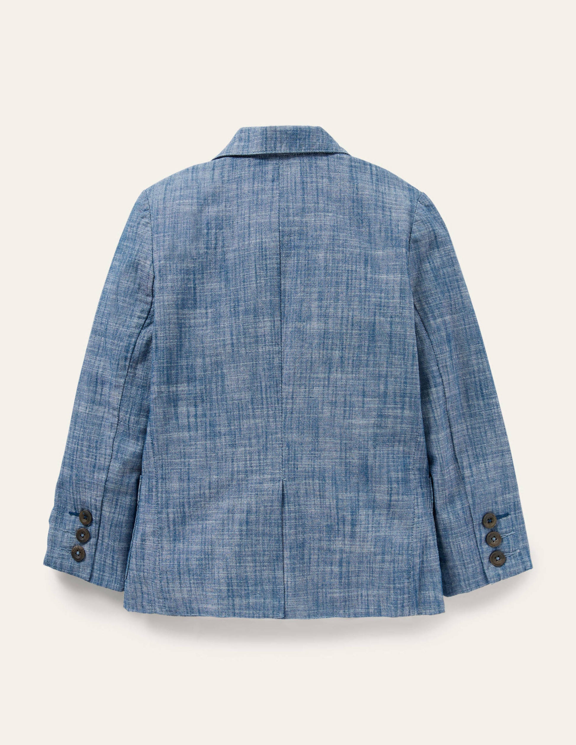 Linen Blazer-Chambray Blue-2