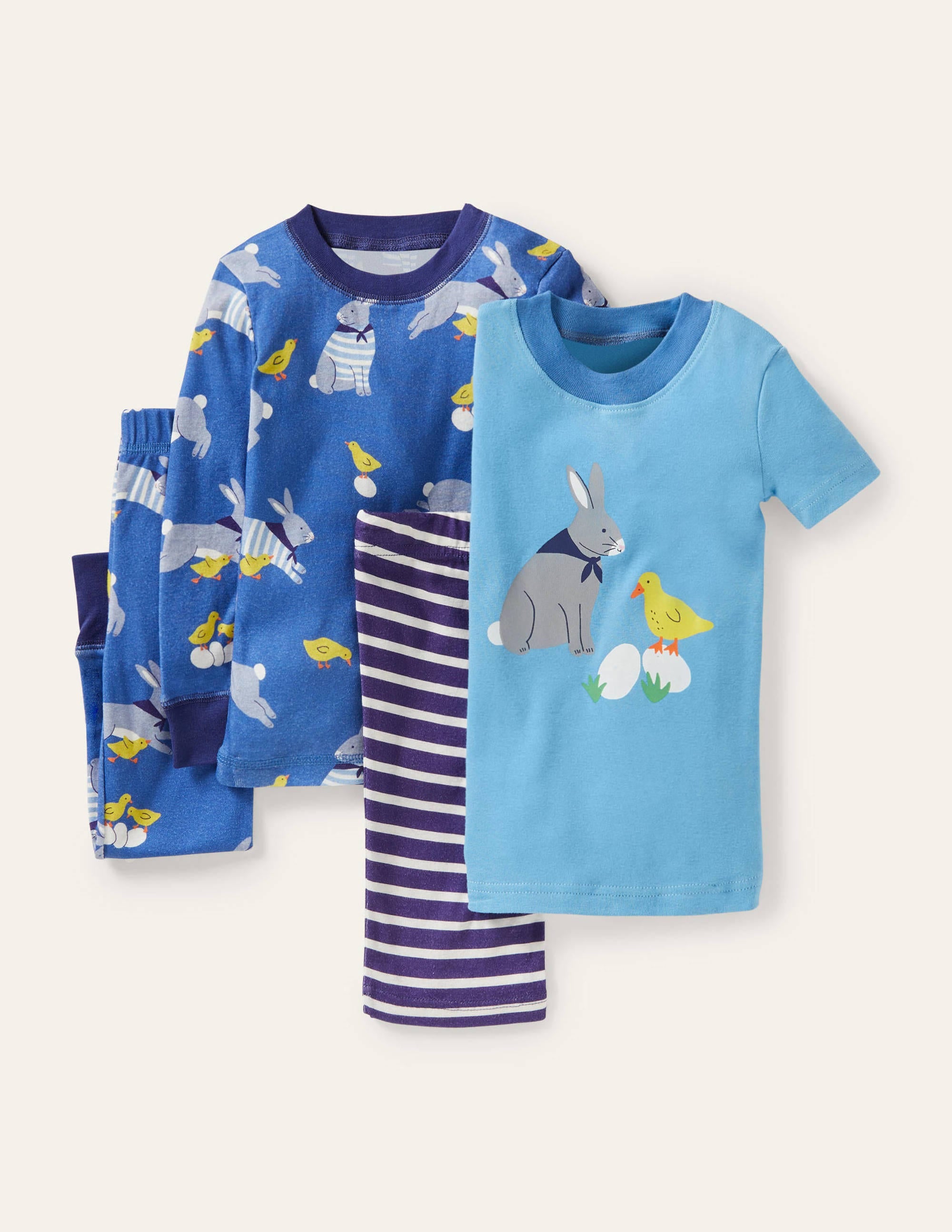 Easter Twin Pack Pyjamas-Bright Marina Easter Bunny - Image 1