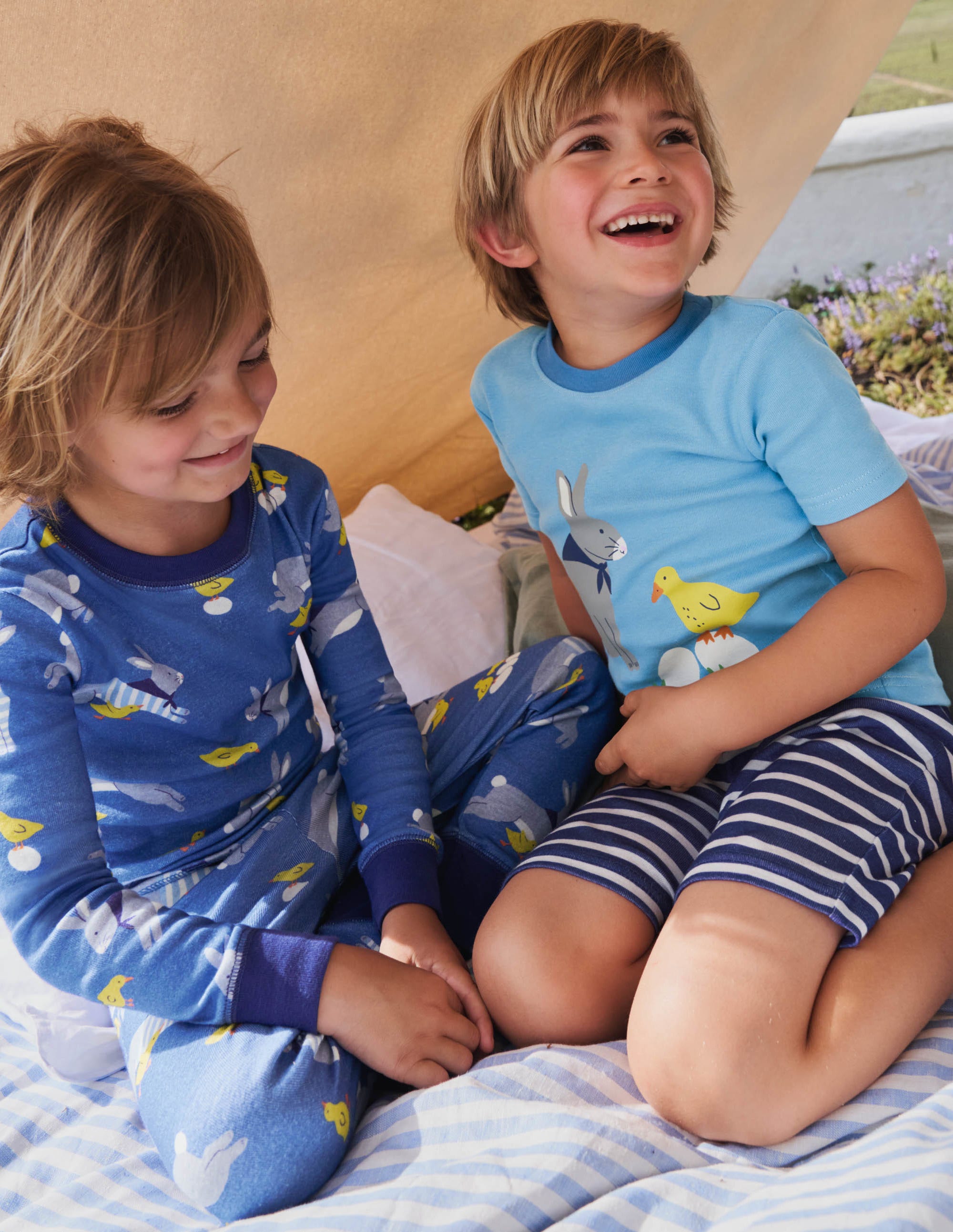 Easter Twin Pack Pyjamas-Bright Marina Easter Bunny - Image 4