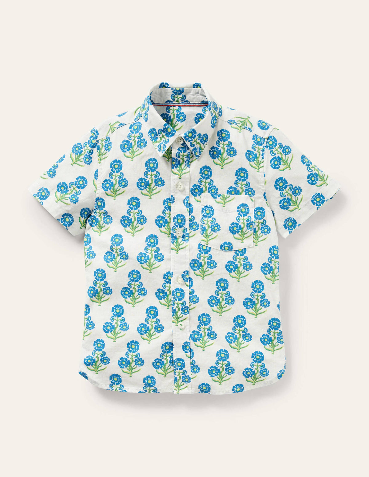 Holiday Cotton Linen Shirt-Molly Mahon Print-1