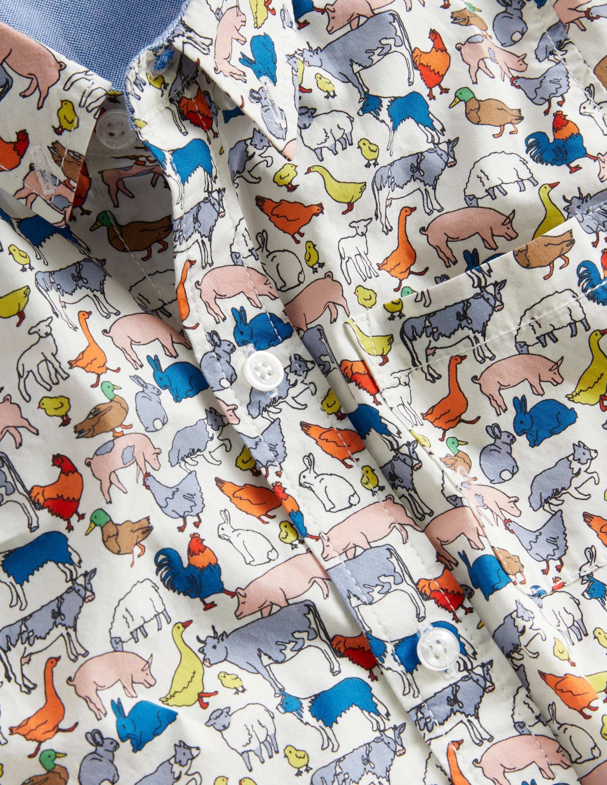Casual Laundered Shirt-Ivory Farm - Image 3