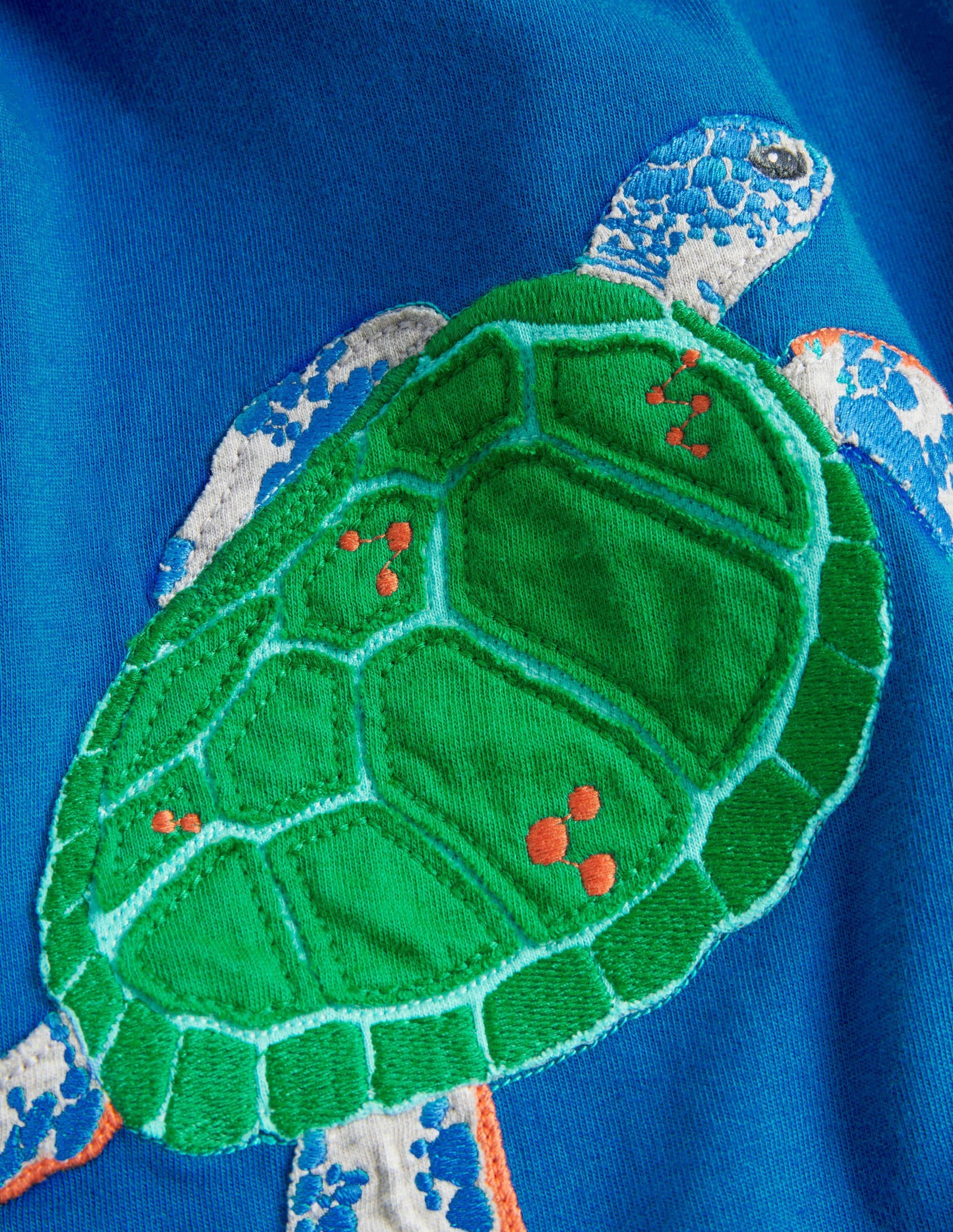 Underwater Animal T-shirt-Blue Wave Turtle-3