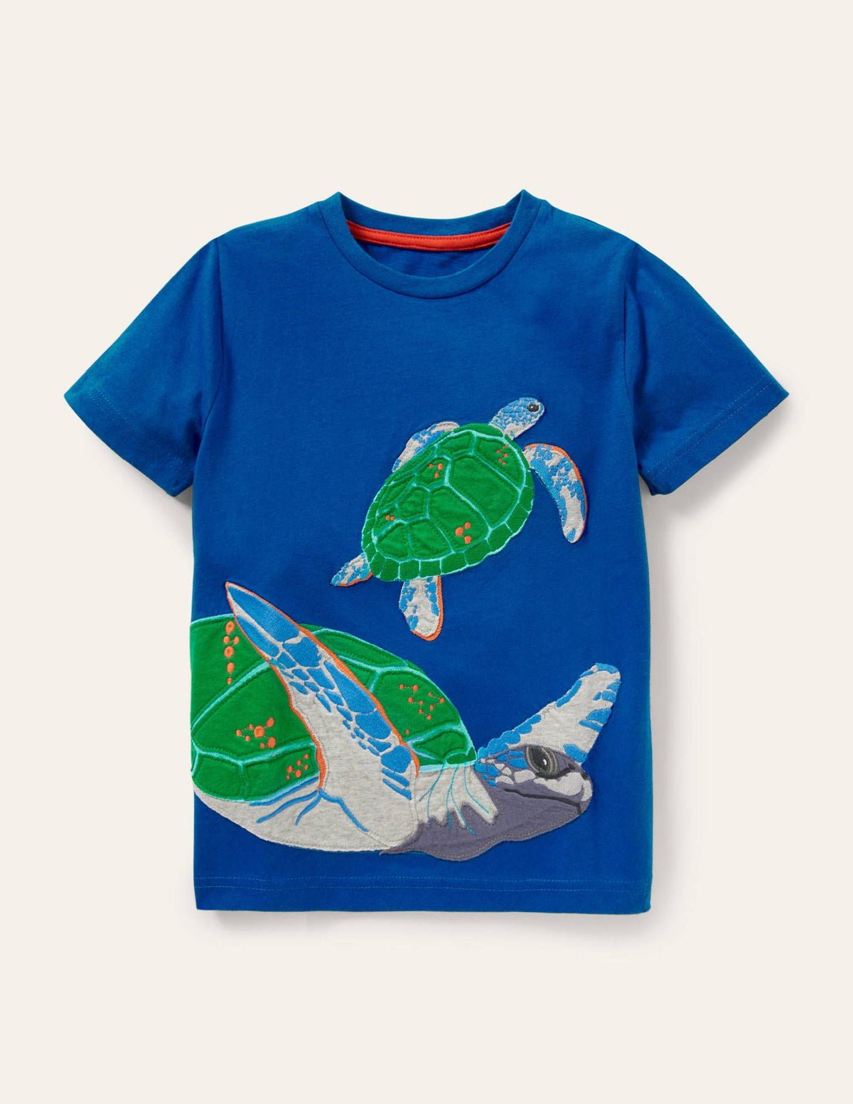 Underwater Animal T-shirt-Blue Wave Turtle-1