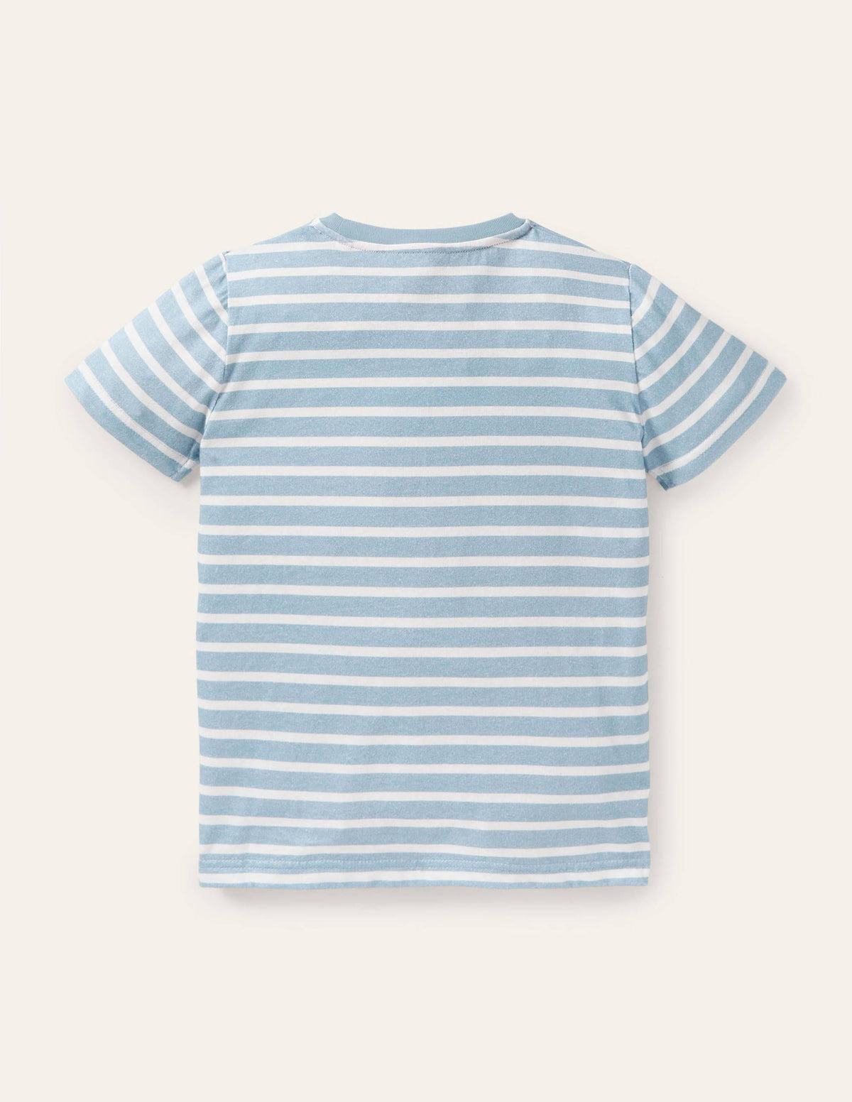 Easter Appliqué T-shirt-Bright Bluebell/Ivory Chickens - Image 2