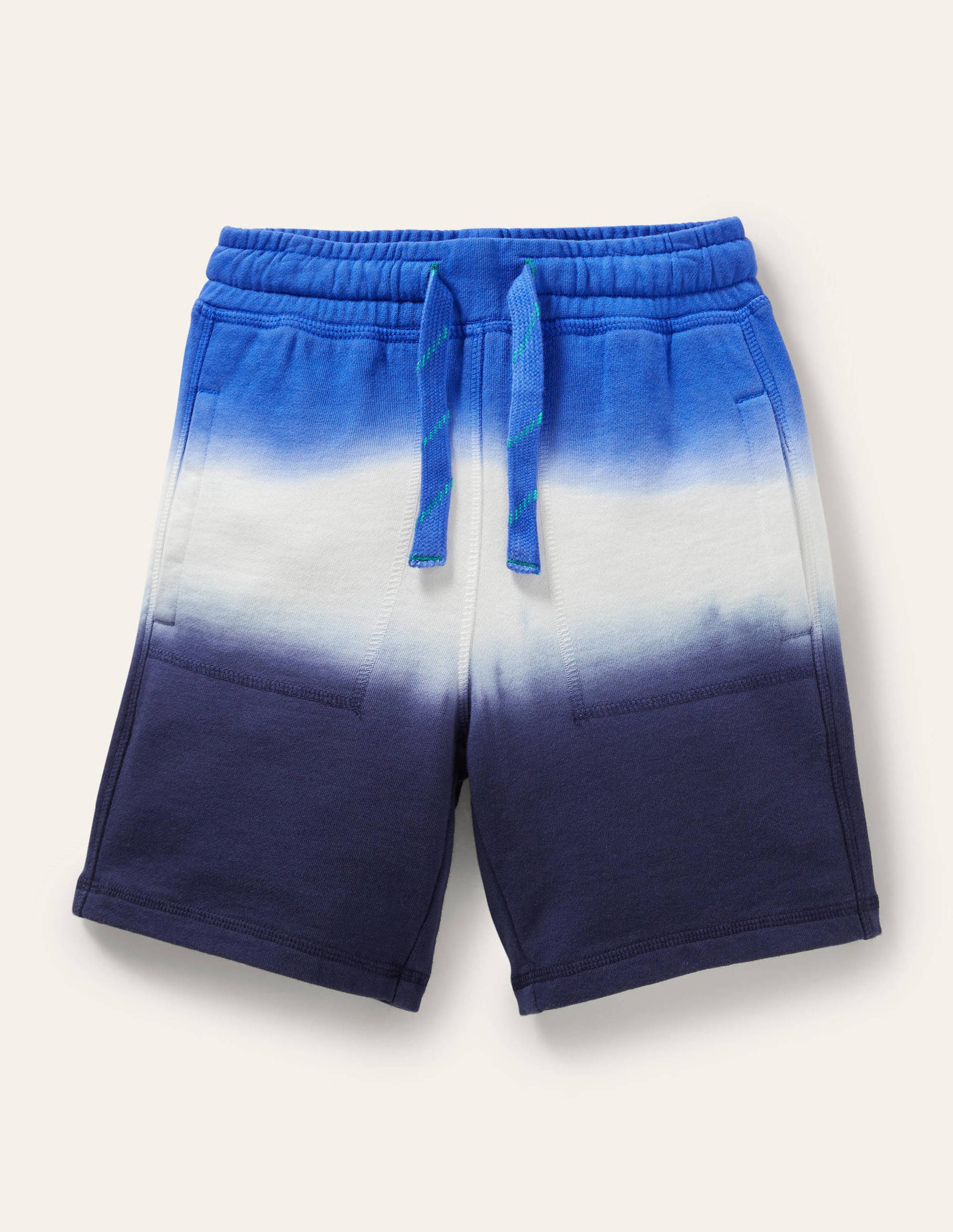 Garment-dyed Sweatshorts-Blue Dip Dye-1