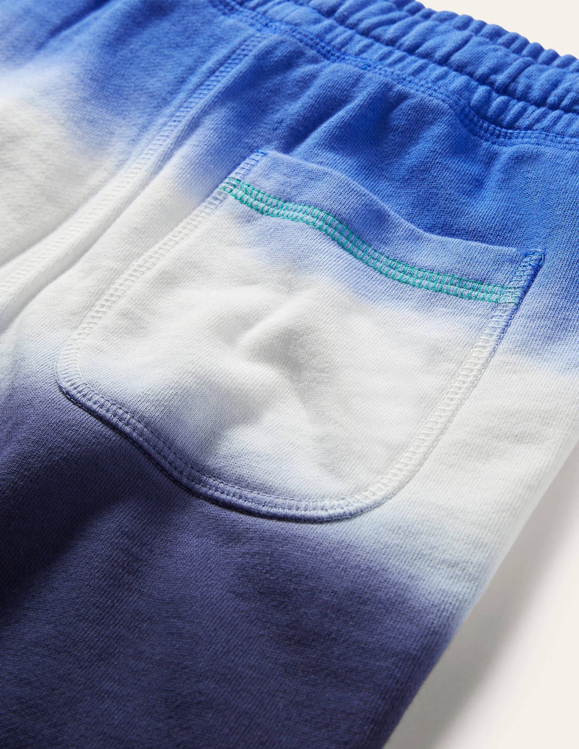 Garment-dyed Sweatshorts-Blue Dip Dye-3