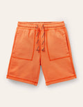 Garment-dyed Sweatshorts-Satsuma Orange