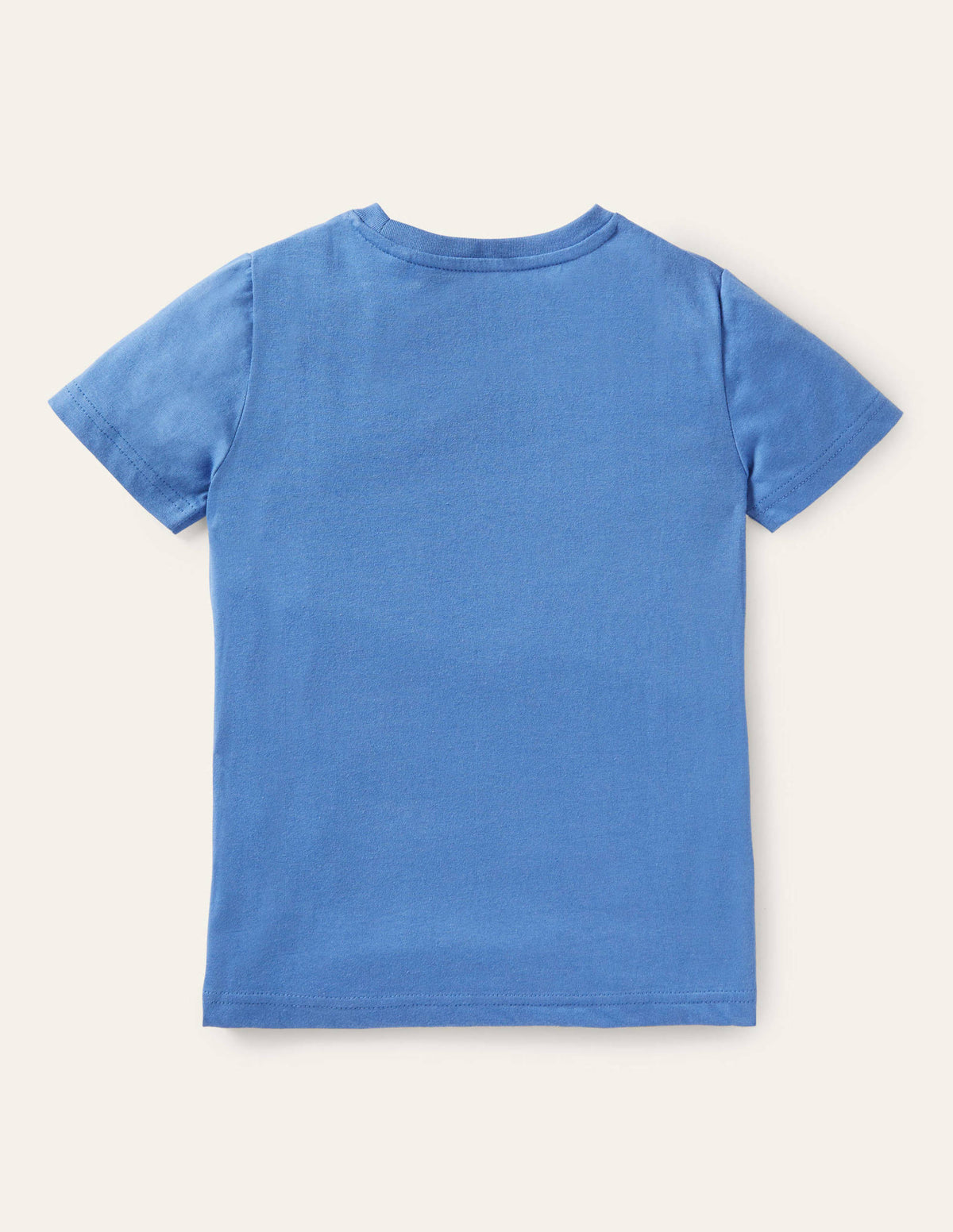 Zip Appliqué T-shirt-Elizabethan Blue Football-2