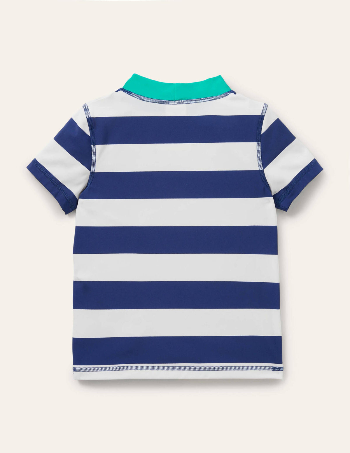 Short Sleeve Rash Vest-Blue Wave/White - Image 2