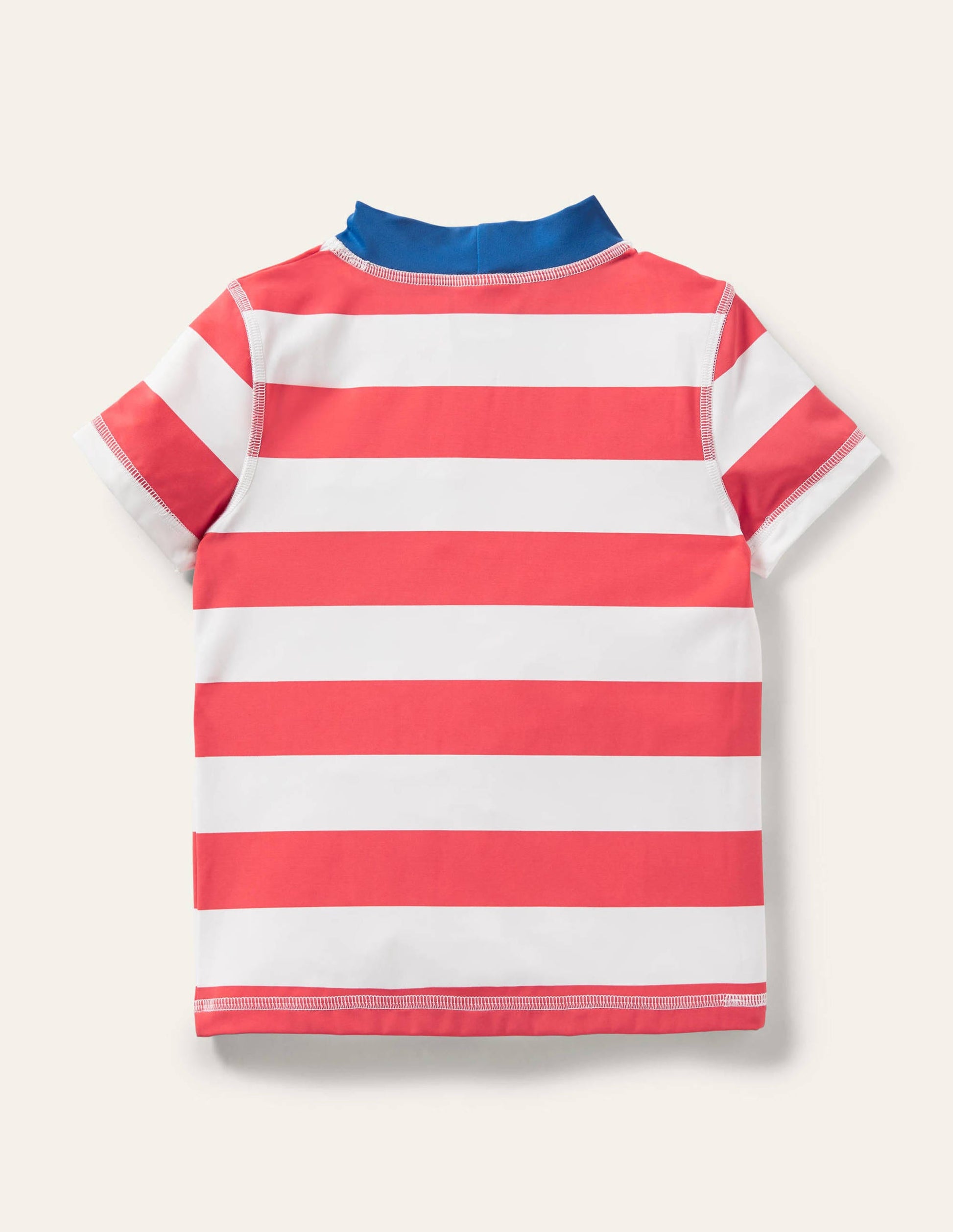 Short Sleeve Rash Vest-Jam/Ivory Stripe-2