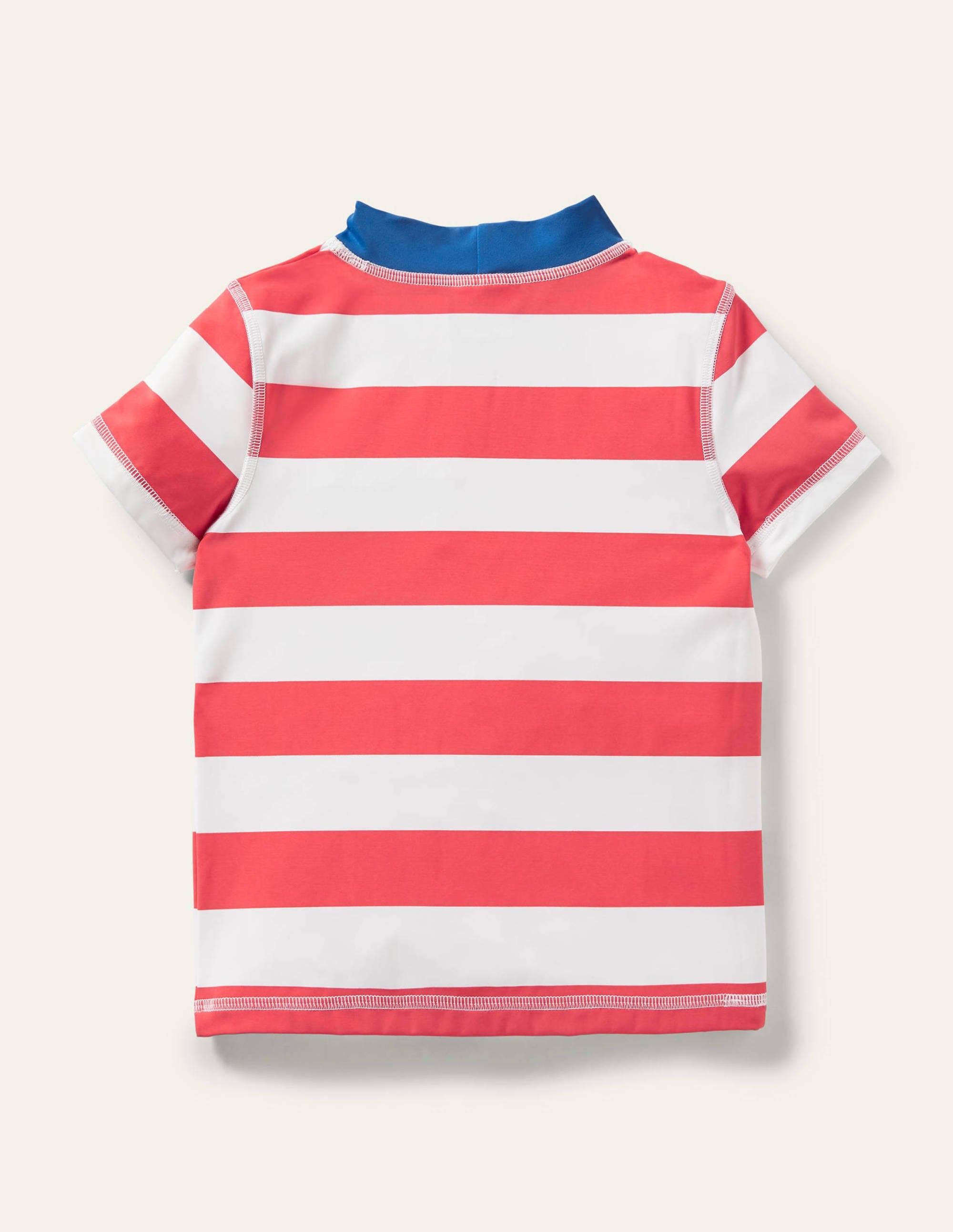 Short Sleeve Rash Vest-Jam/Ivory Stripe - Image 2