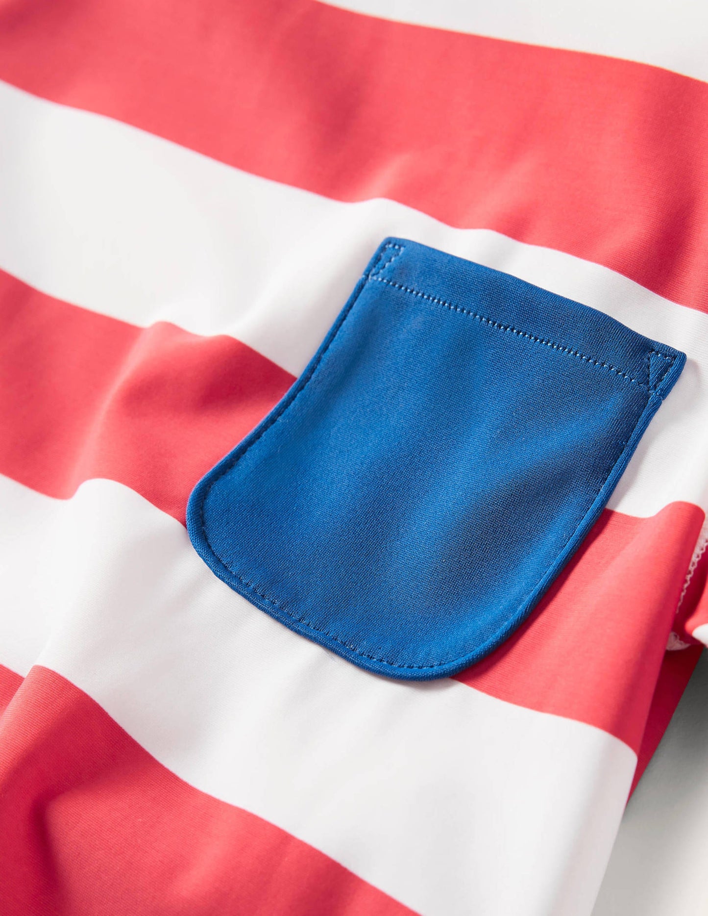 Short Sleeve Rash Vest-Jam/Ivory Stripe