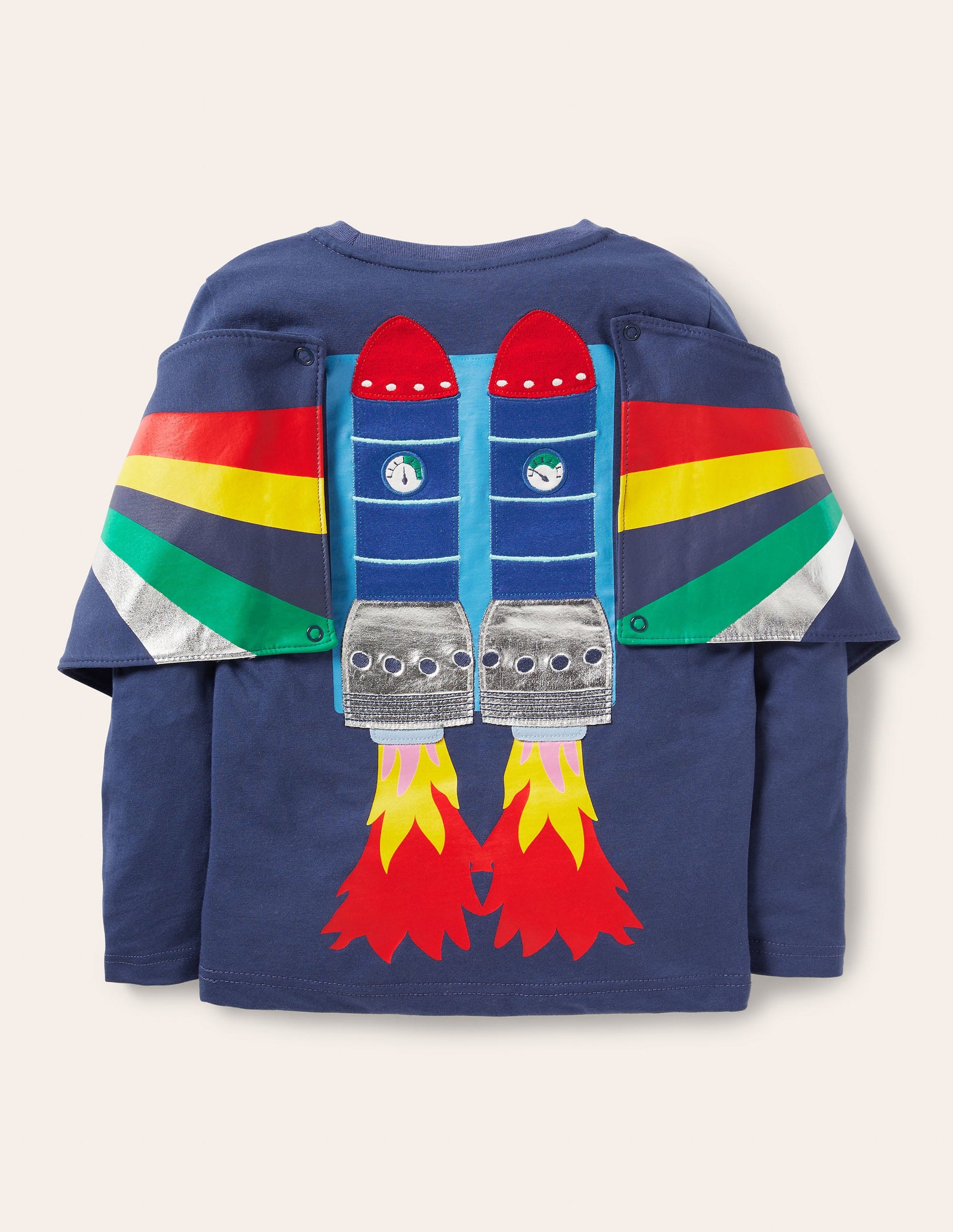Jet Pack T-shirt-Starboard Blue Rocket-2