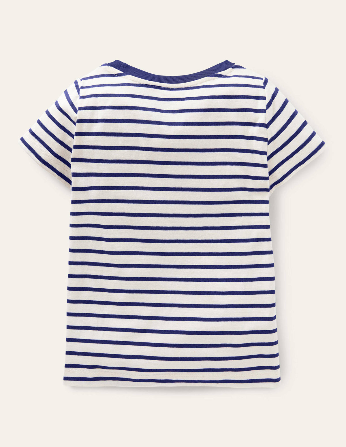 Crochet T-shirt-Starboard Blue/Ivory Lions - Image 2
