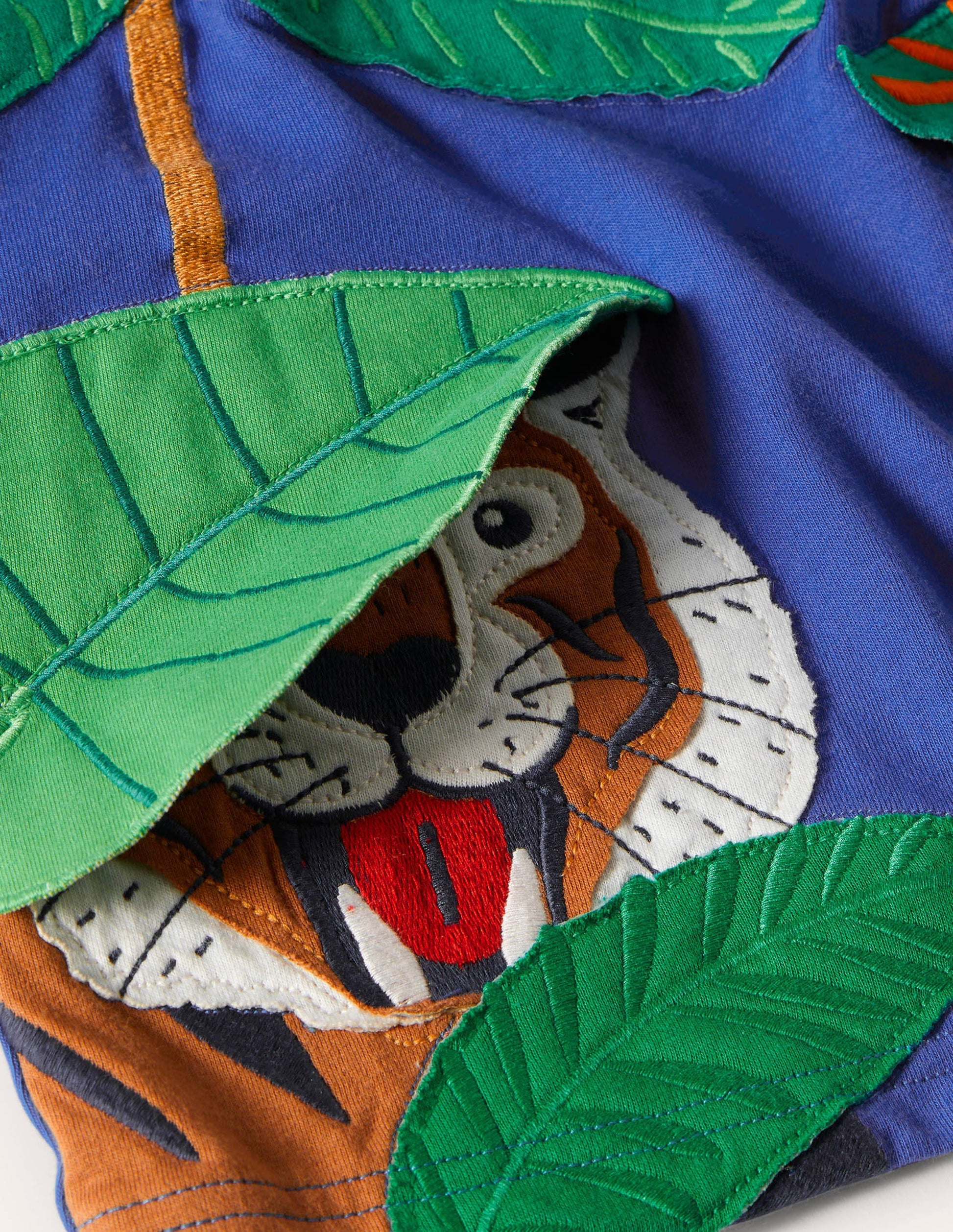 Lift-the-flap Animal T-shirt-Bluebell Blue Peeping Jungle-3