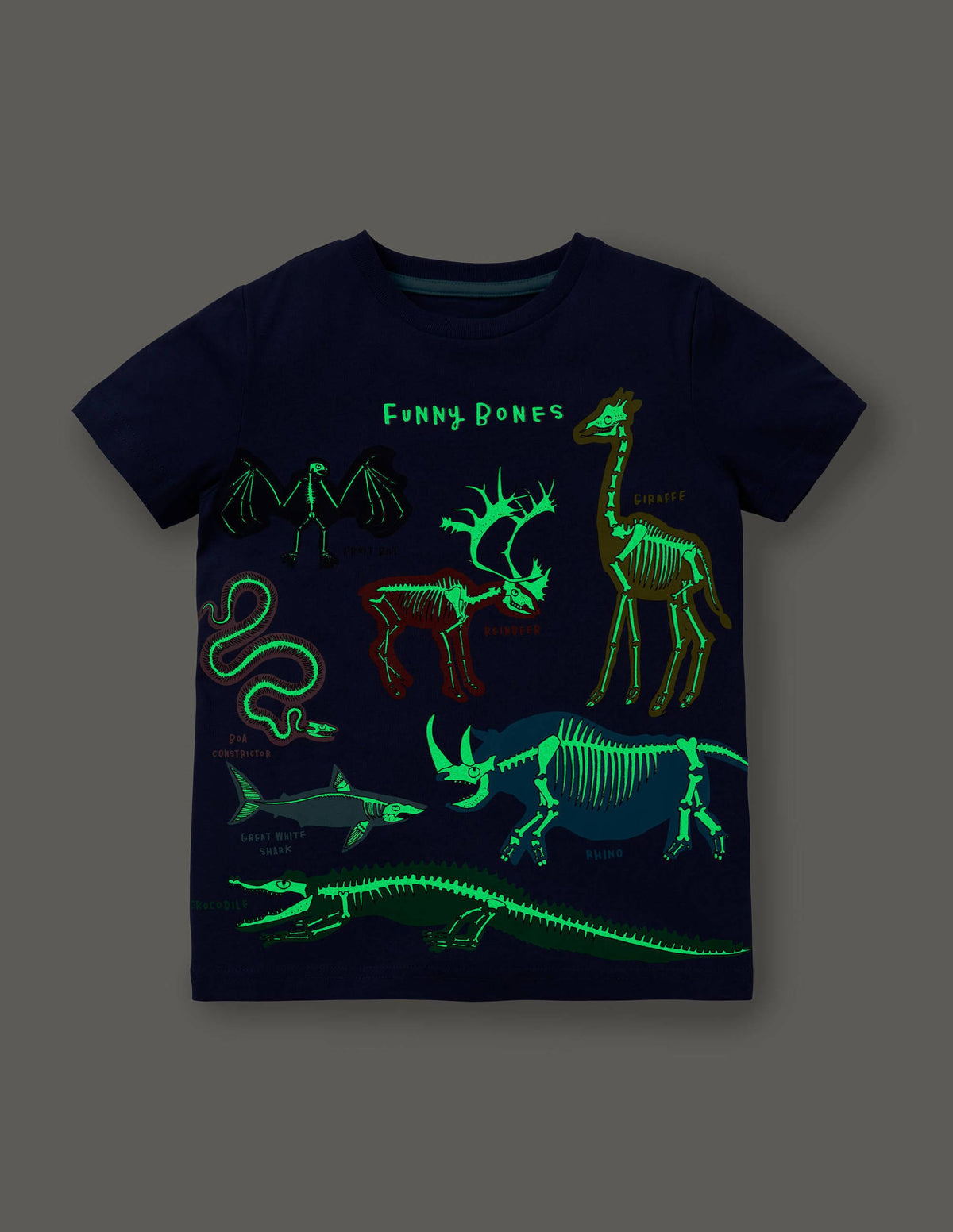 Glow-in-the-dark T-shirt-Starboard Blue Funny Bones-4