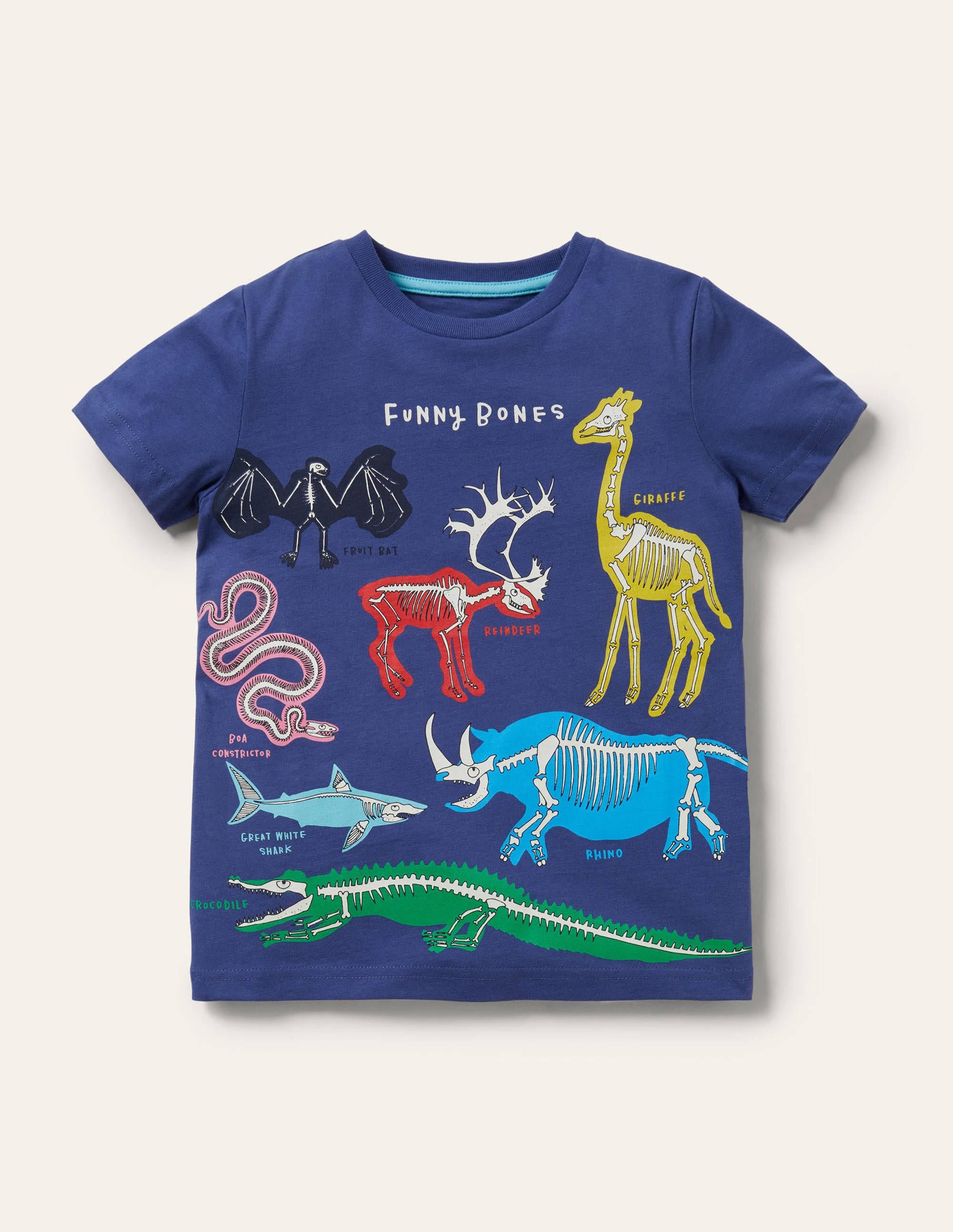 Glow-in-the-dark T-shirt-Starboard Blue Funny Bones - Image 1