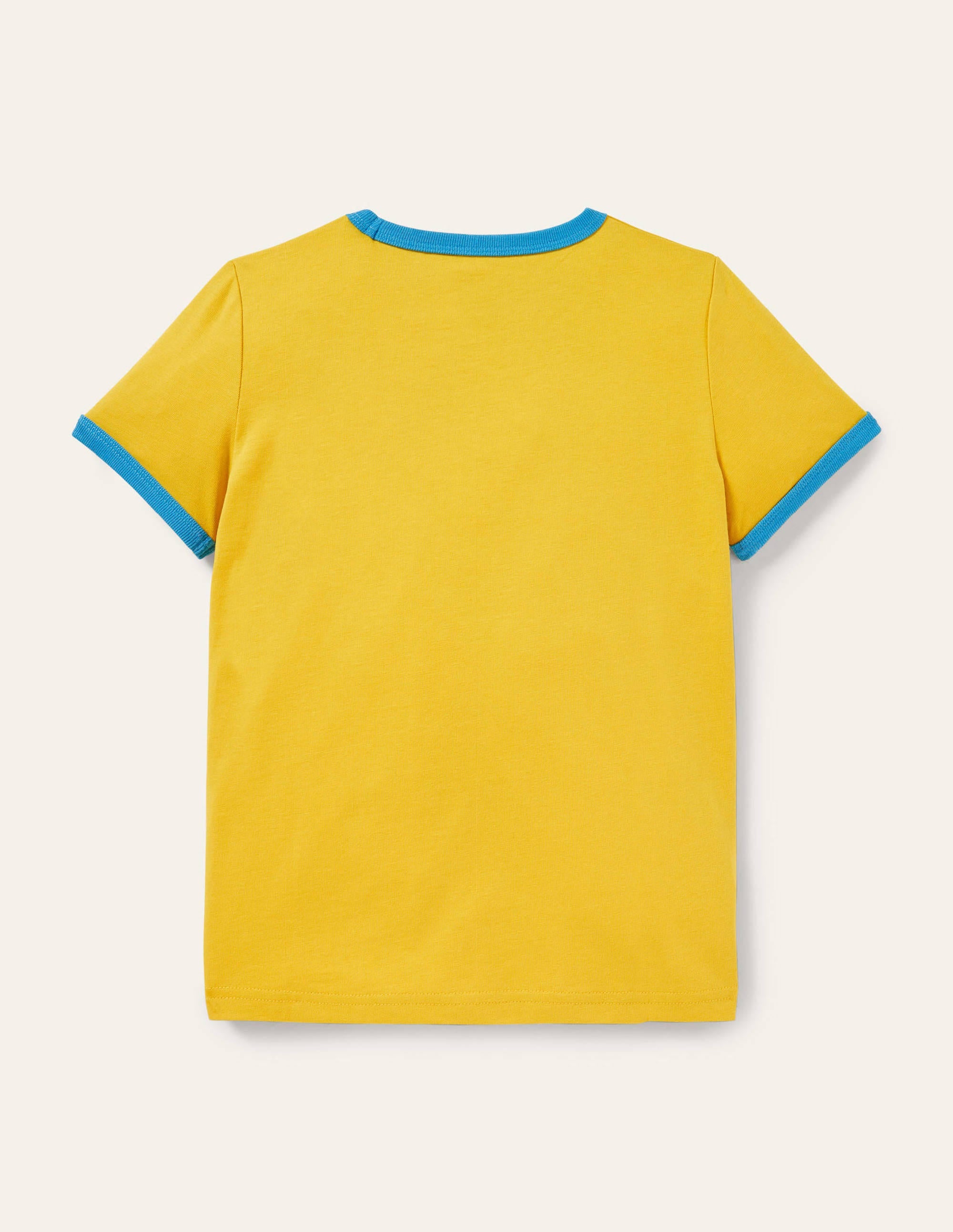 Printed Logo Ringer T-shirt-Daffodil Yellow Spider - Image 2