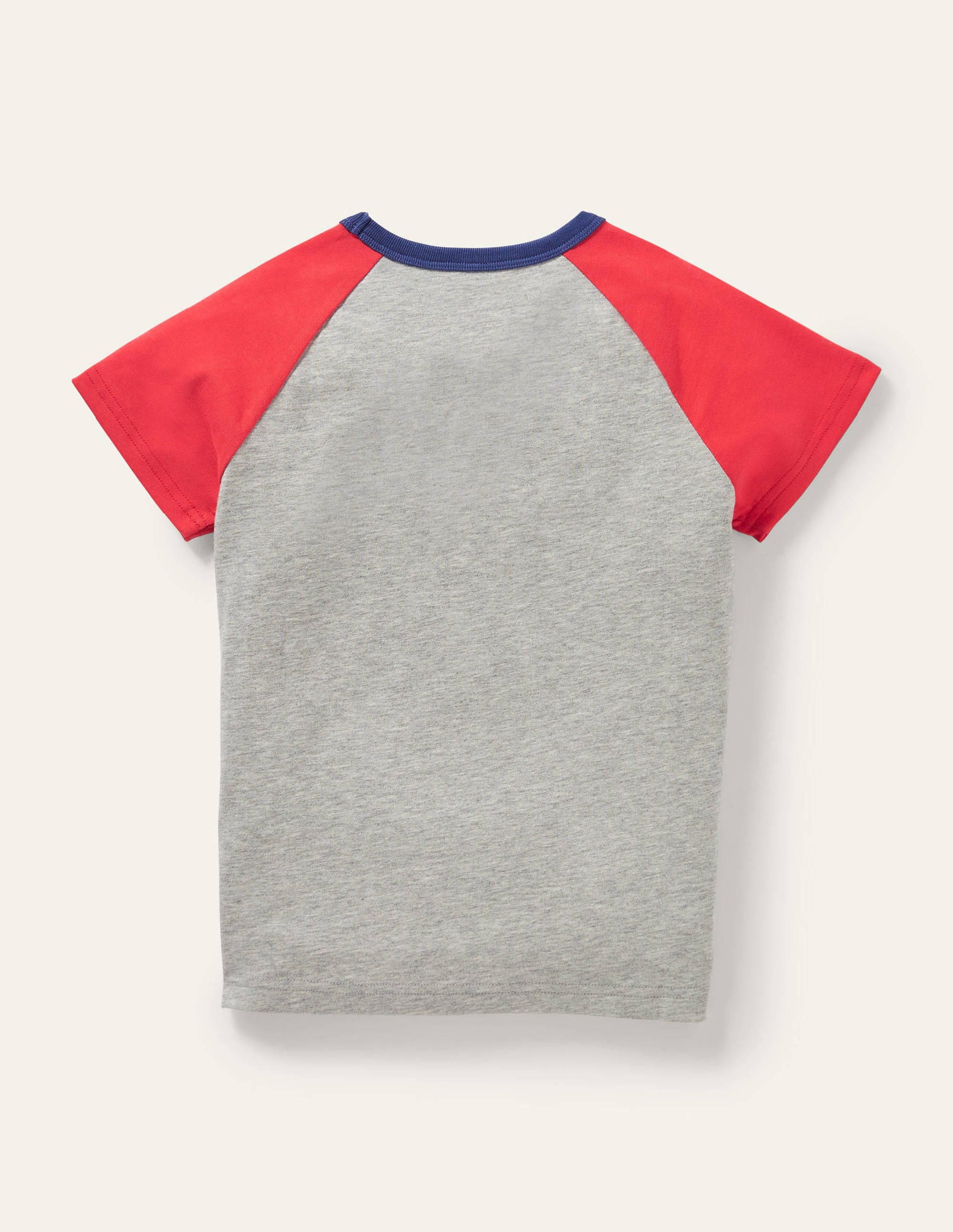 Colourblock Logo T-shirt-Grey Marl Surf-2
