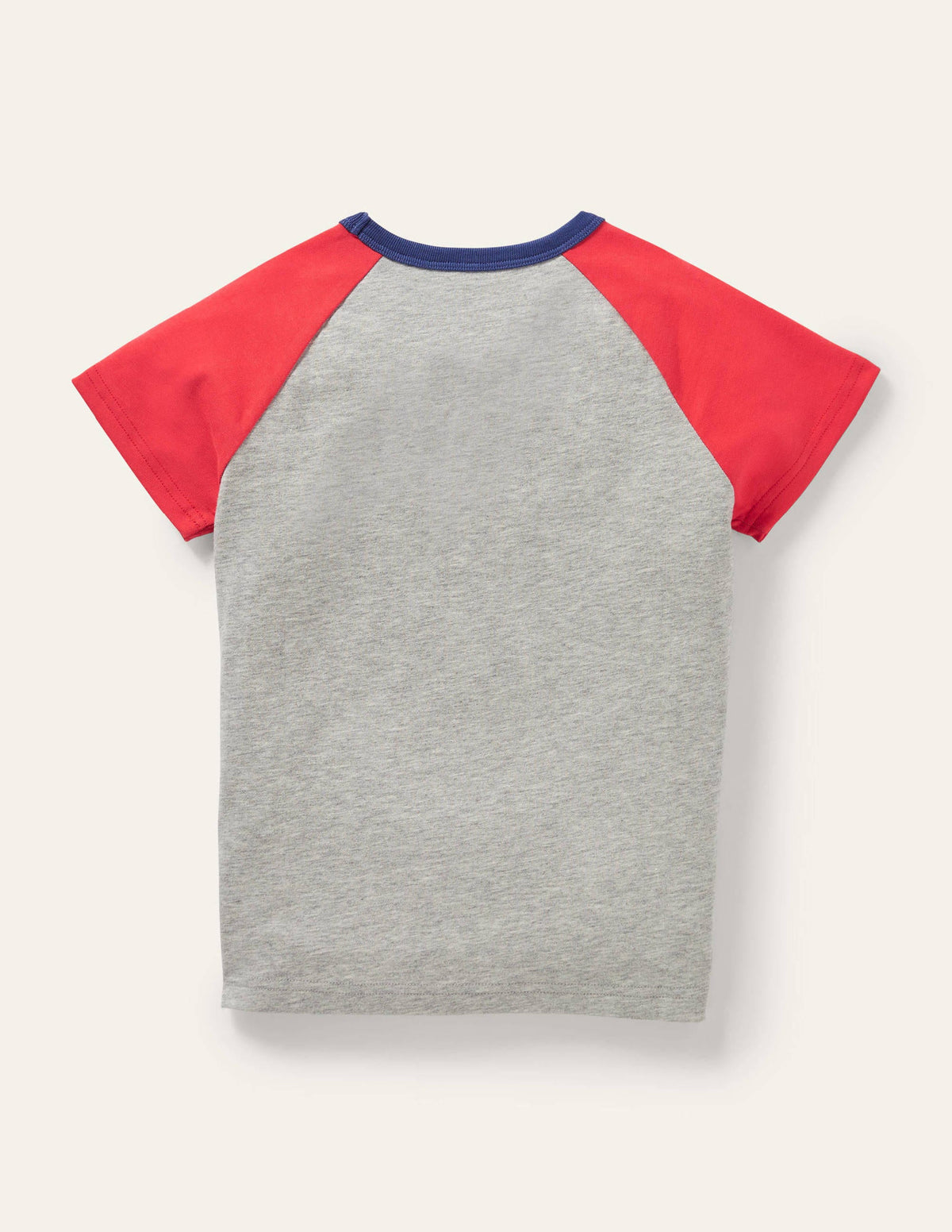 Colourblock Logo T-shirt-Grey Marl Surf - Image 2