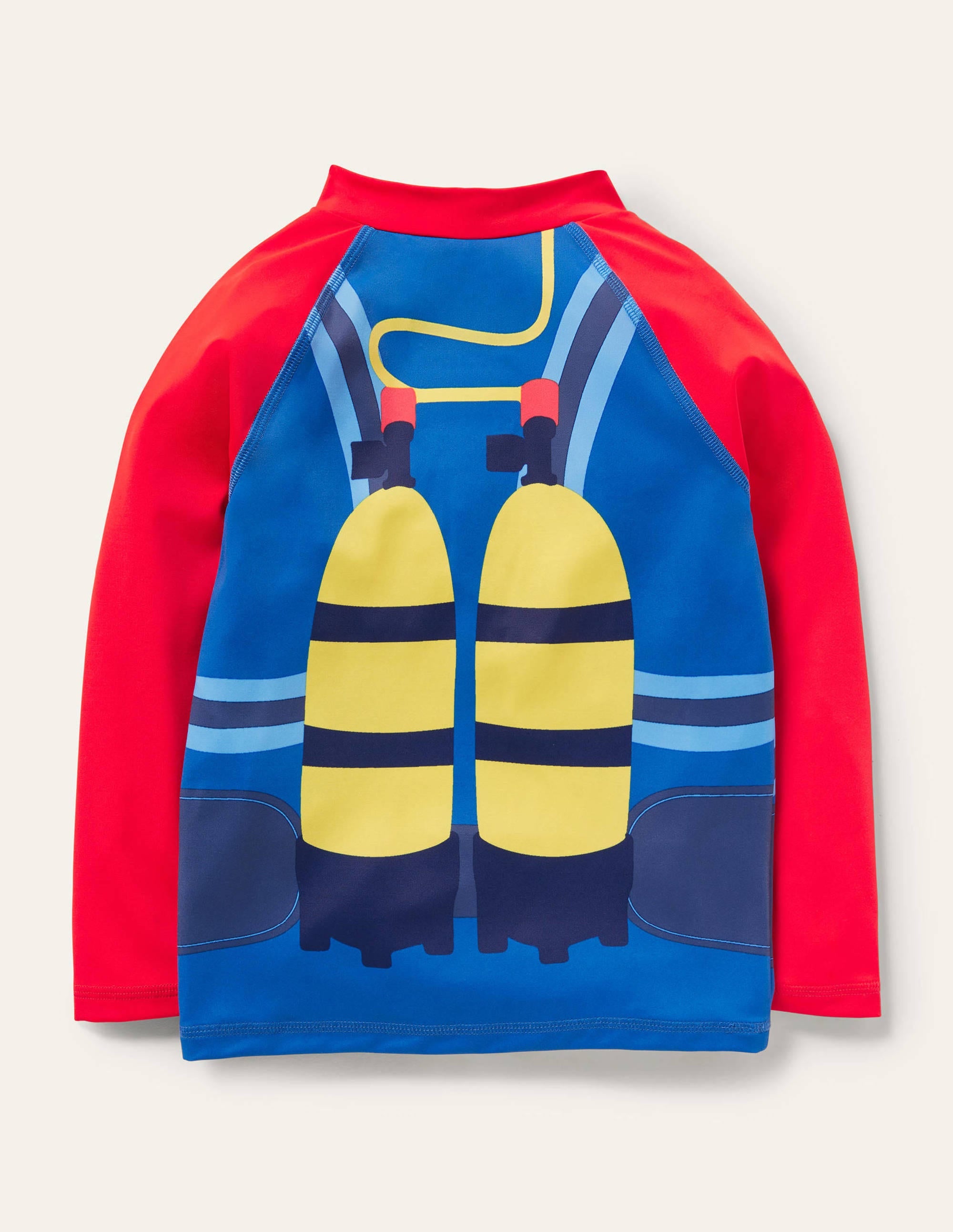 Fun Rash Vest-Red Turquoise Diver - Image 2