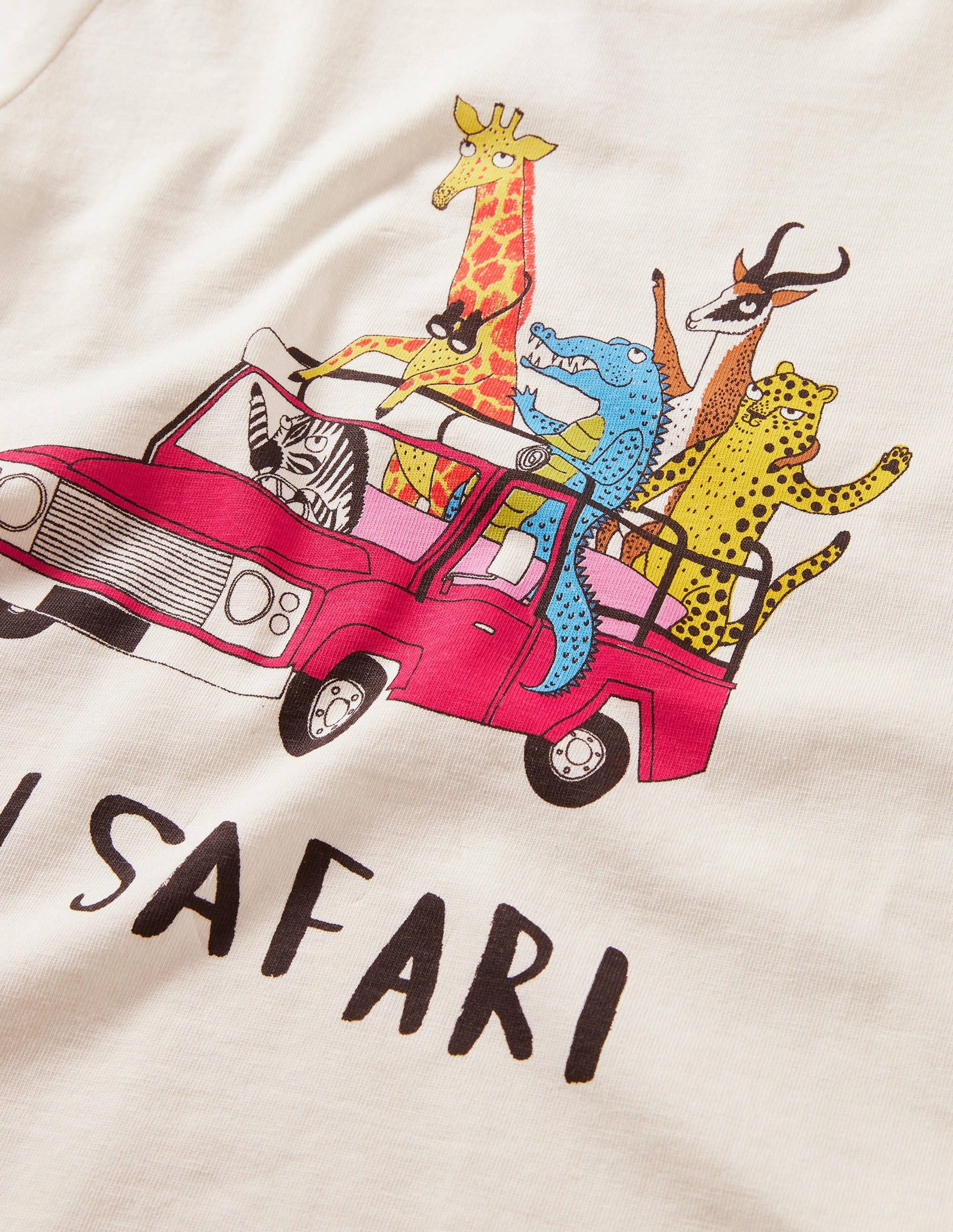 Safari Truck T-shirt-Ivory On Safari Truck-3