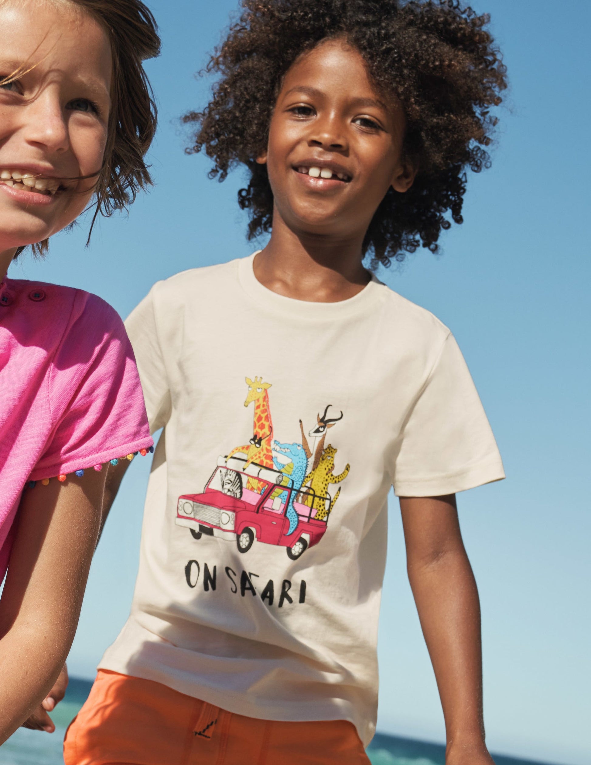 Safari Truck T-shirt-Ivory On Safari Truck-5